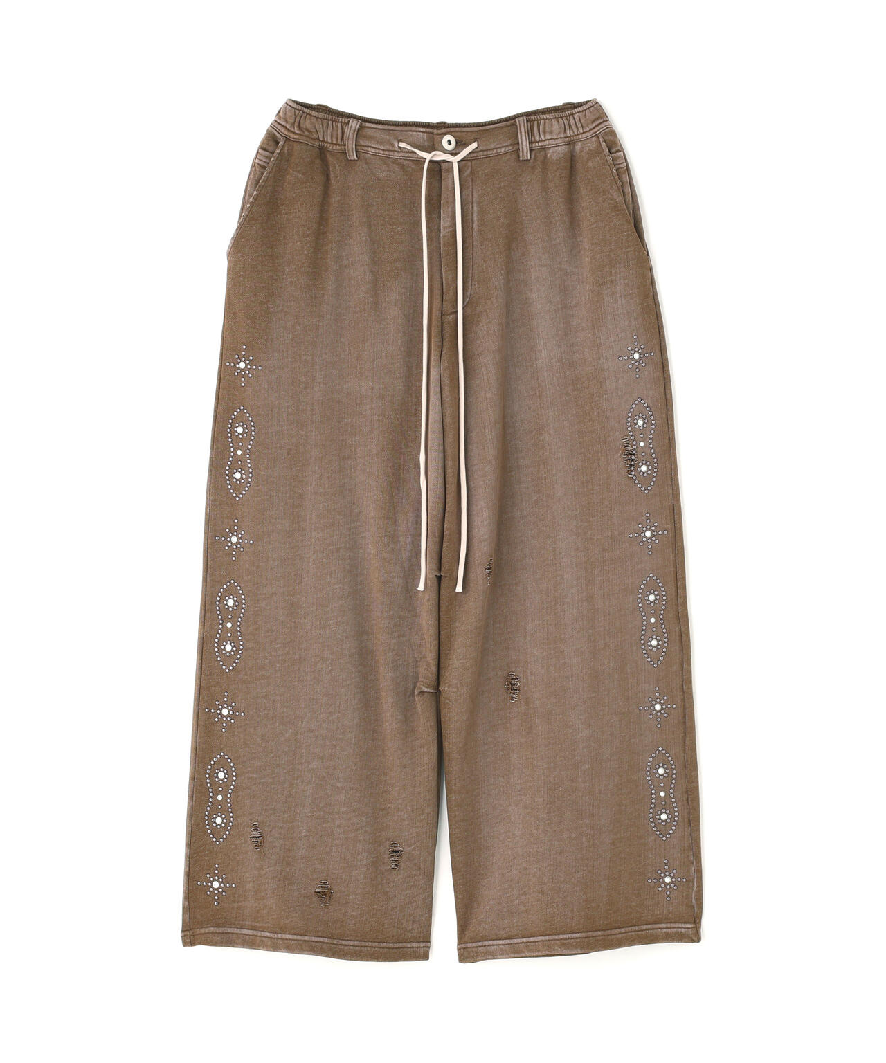 DankeSchon/ダンケシェーン/STUDS SWEAT BAGGY PANTS