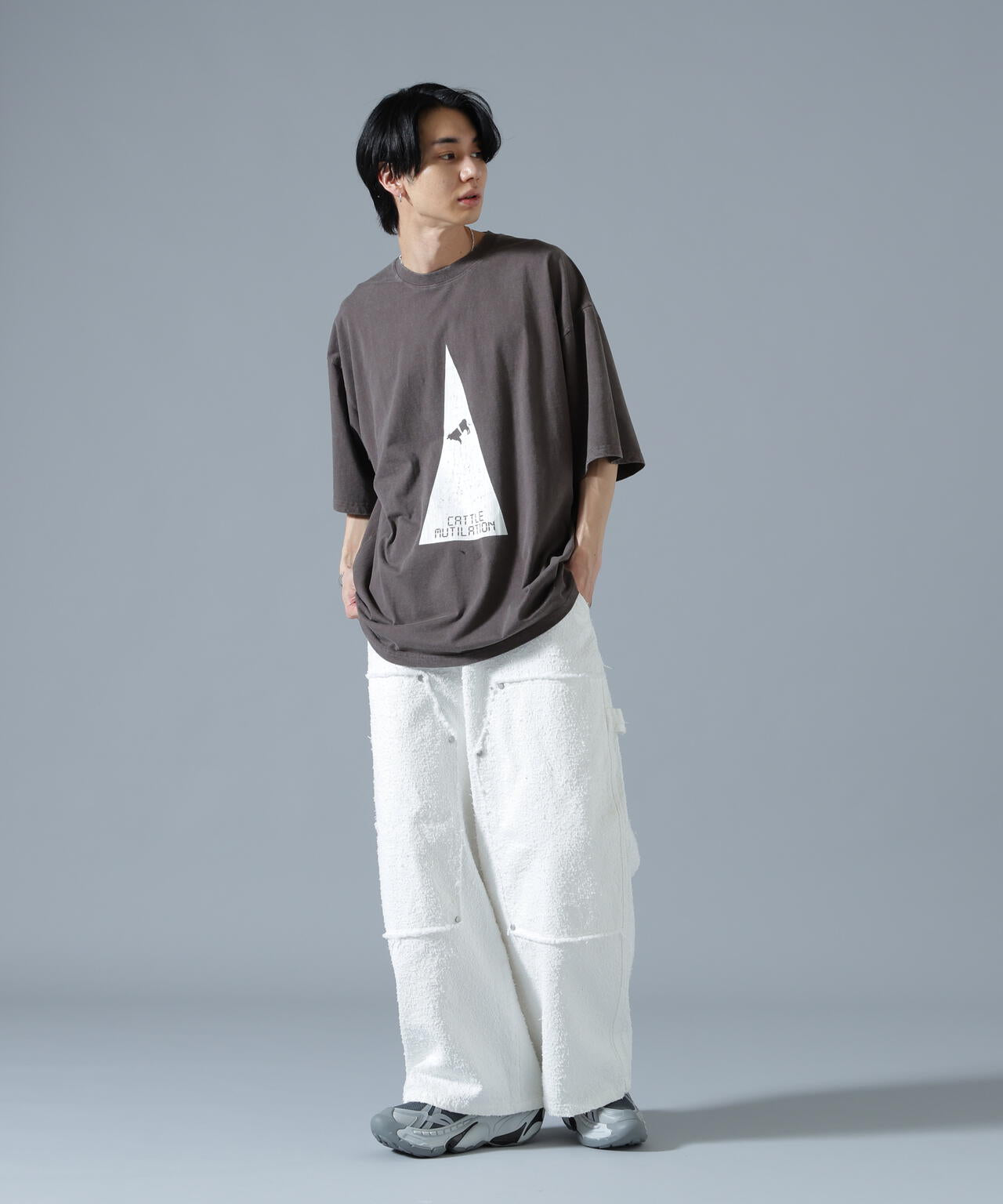DankeSchon/ダンケシェーン/NEEDLEPUNCH DENIM W-KNEE PANTS