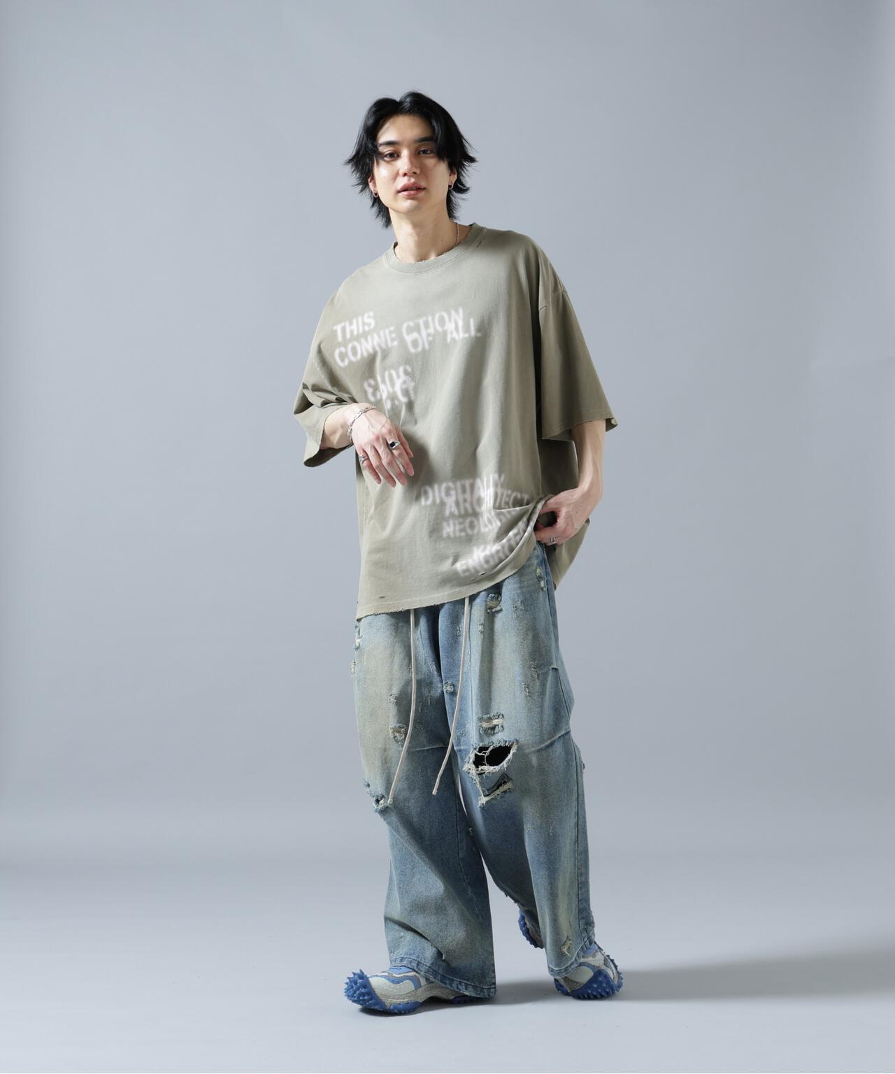 DankeSchon/ダンケシェーン/12oz BAGGY JEANS/DIRT