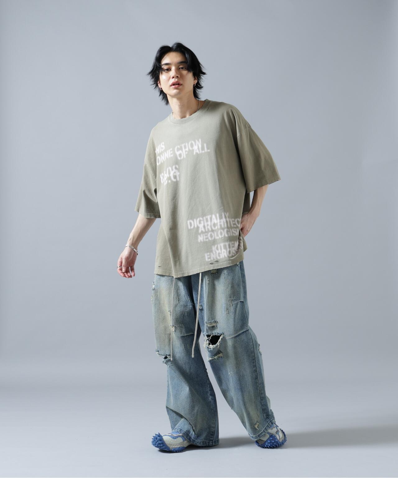 DankeSchon/ダンケシェーン/12oz BAGGY JEANS/DIRT