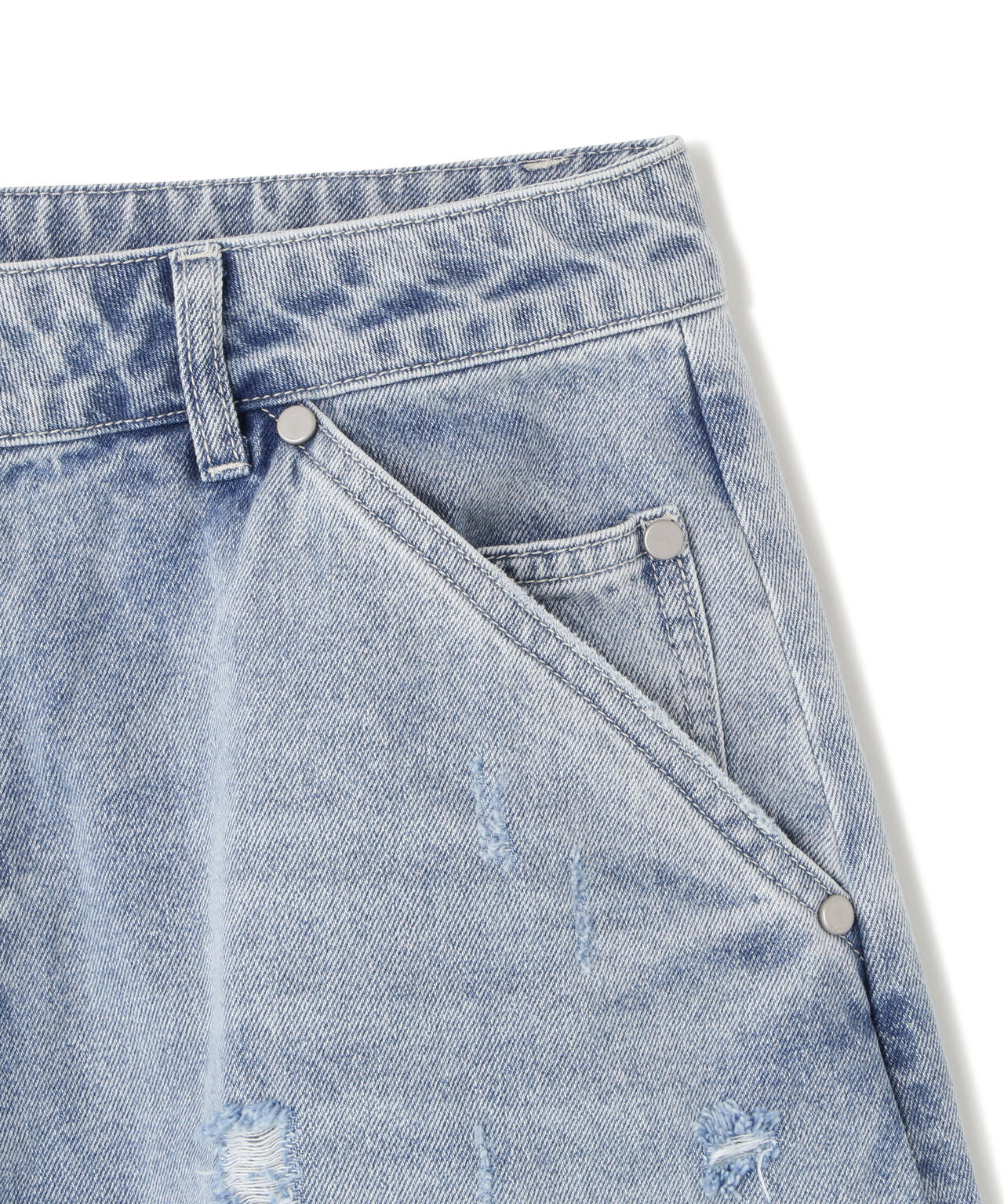 DankeSchon/ダンケシェーン/12oz BAGGY JEANS/ICE
