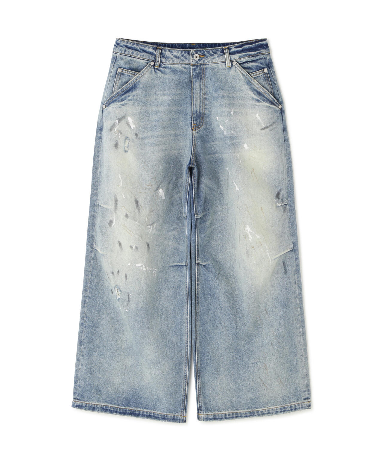 DankeSchon/ダンケシェーン/12oz BAGGY JEANS/PAINT