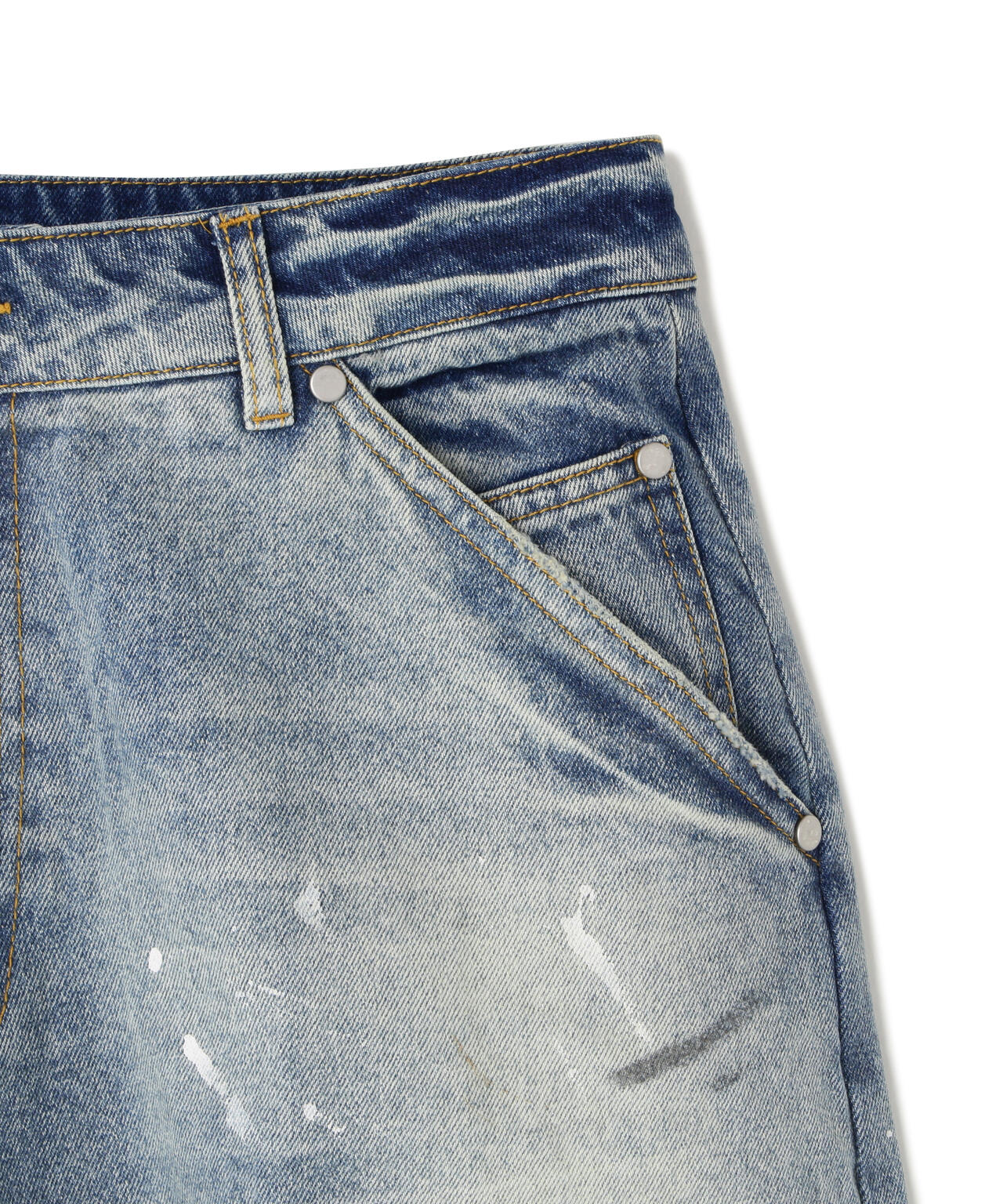DankeSchon/ダンケシェーン/12oz BAGGY JEANS/PAINT