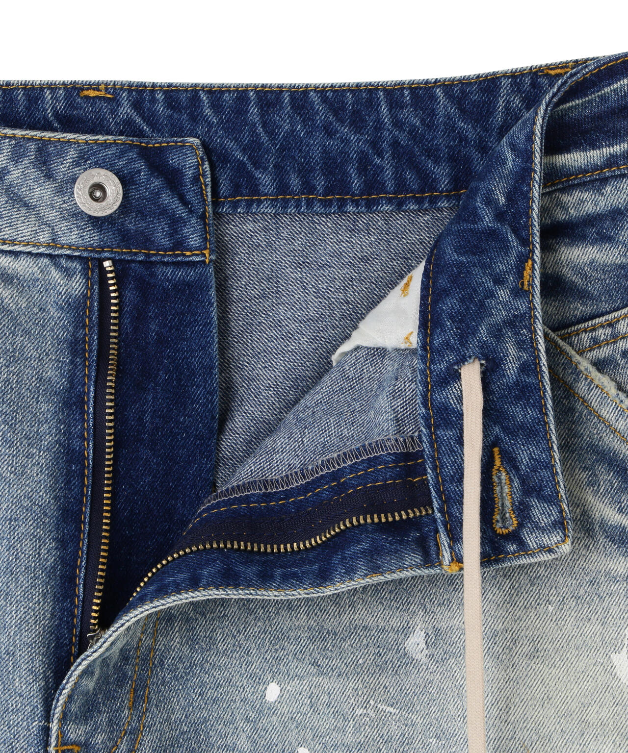 DankeSchon/ダンケシェーン/12oz BAGGY JEANS/PAINT