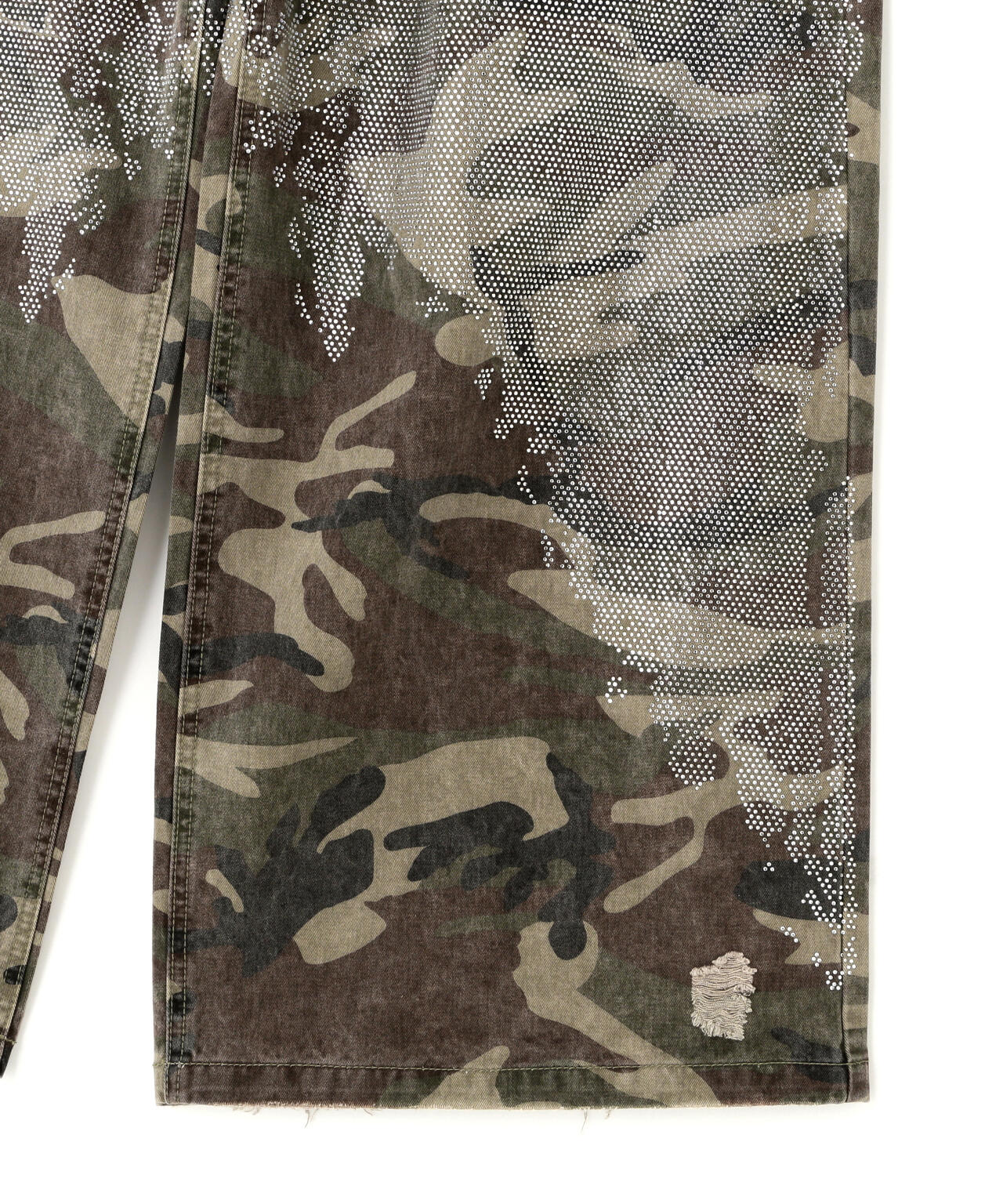 DankeSchon/ダンケシェーン/BAGGY JEANS/CAMO SWARO
