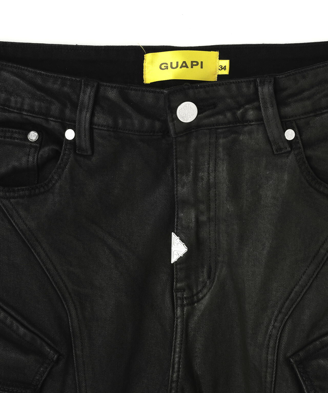 GUAPI/グアピ/Black Coffin Arc Waxed Denim