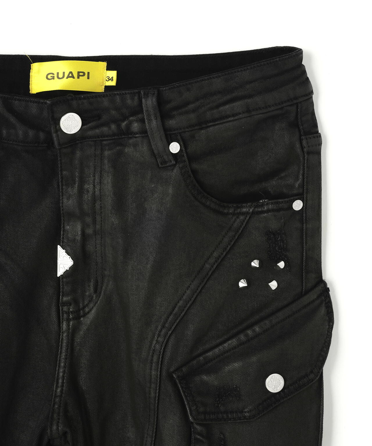 GUAPI/グアピ/Black Coffin Arc Waxed Denim