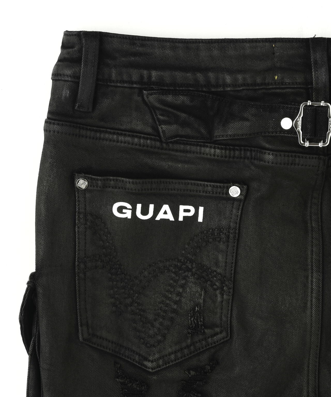 GUAPI/グアピ/Black Coffin Arc Waxed Denim