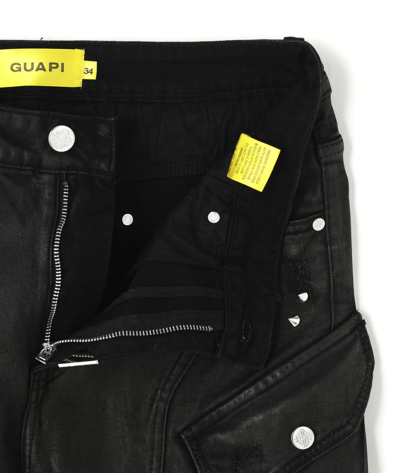 GUAPI/グアピ/Black Coffin Arc Waxed Denim
