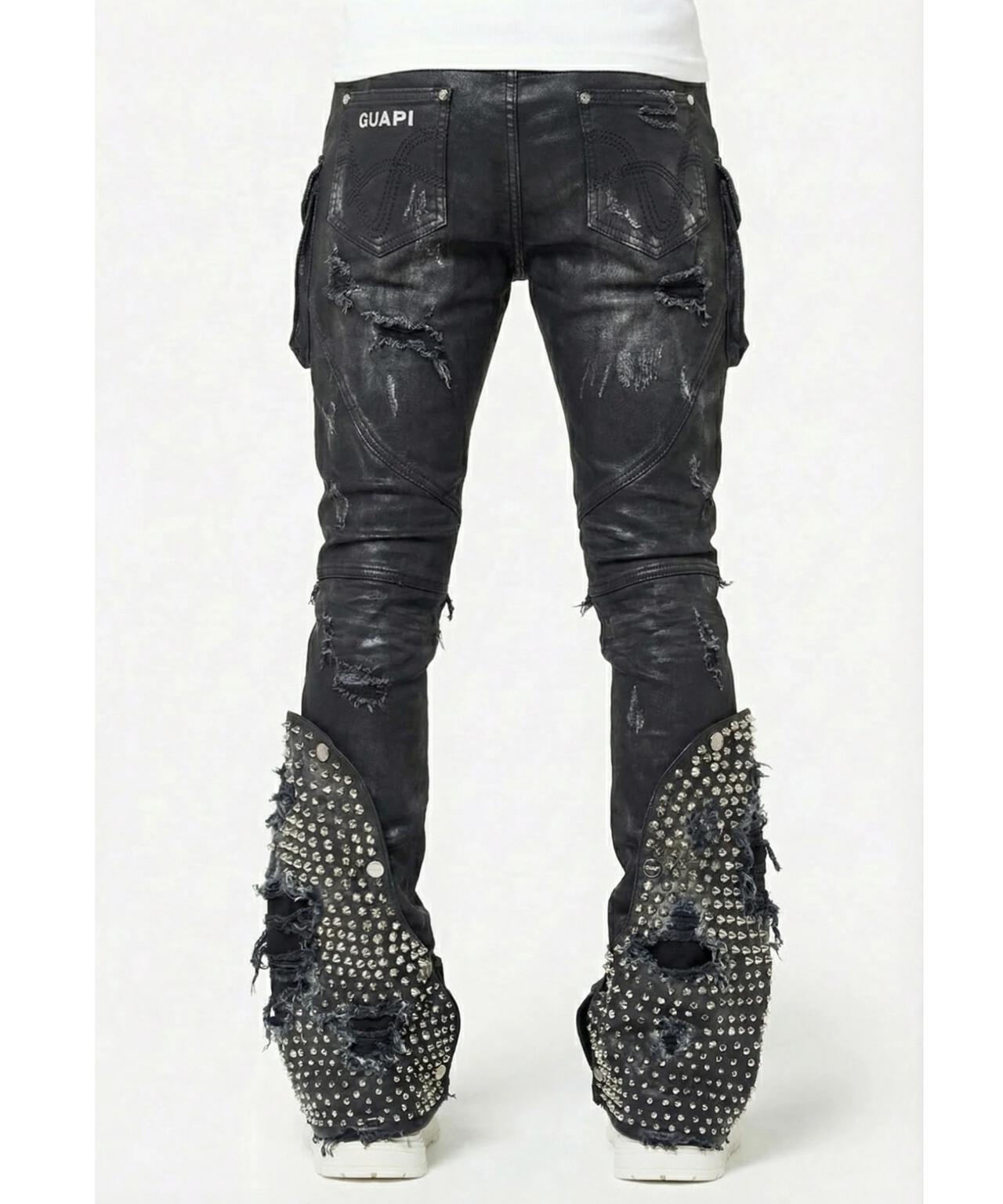 GUAPI/グアピ/Black Coffin Arc Waxed Denim