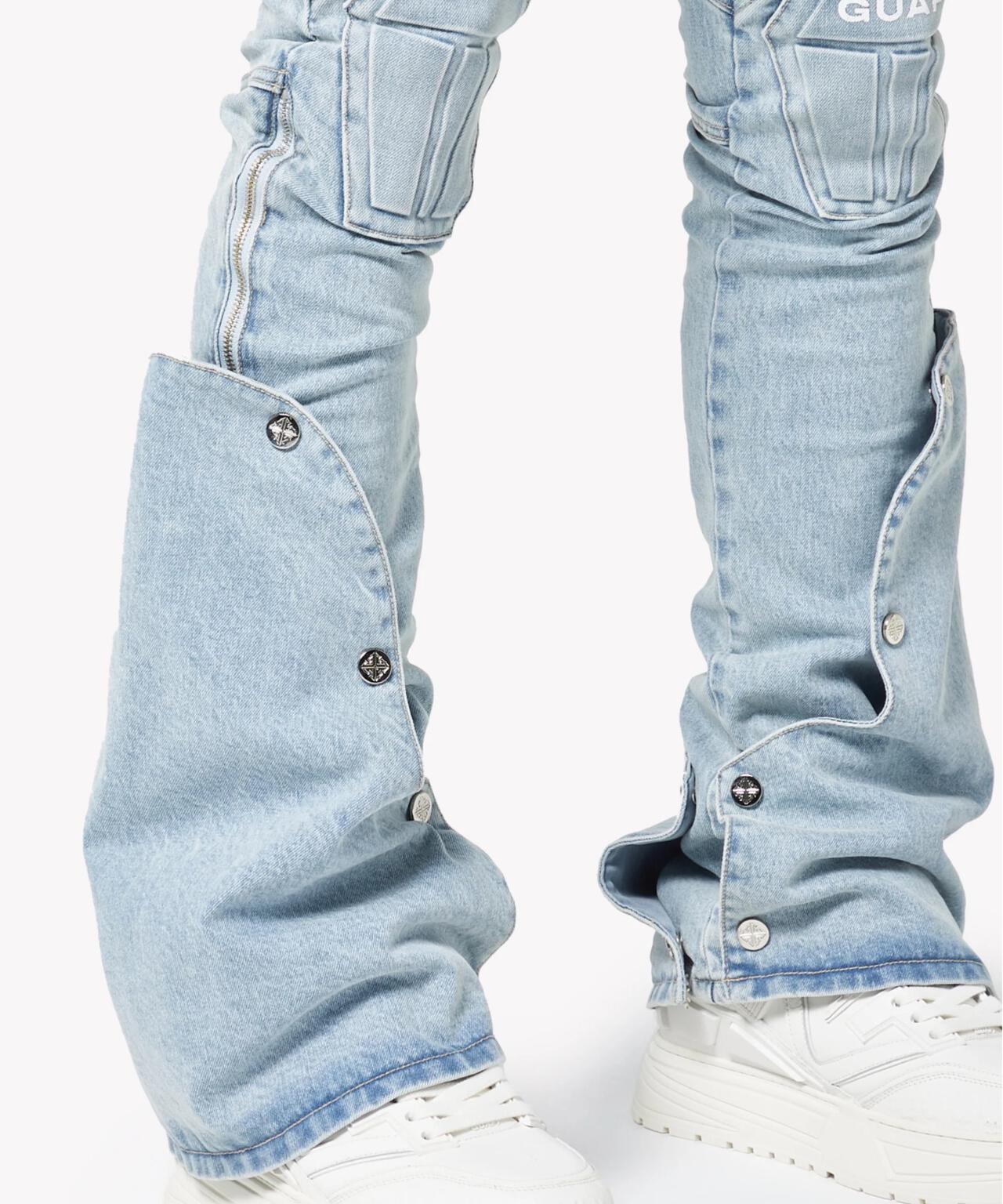 GUAPI/グアピ/Aqua Blue Coffin Arc Denim