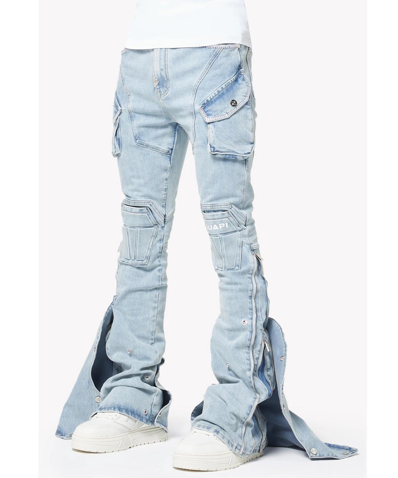 GUAPI/グアピ/Aqua Blue Coffin Arc Denim