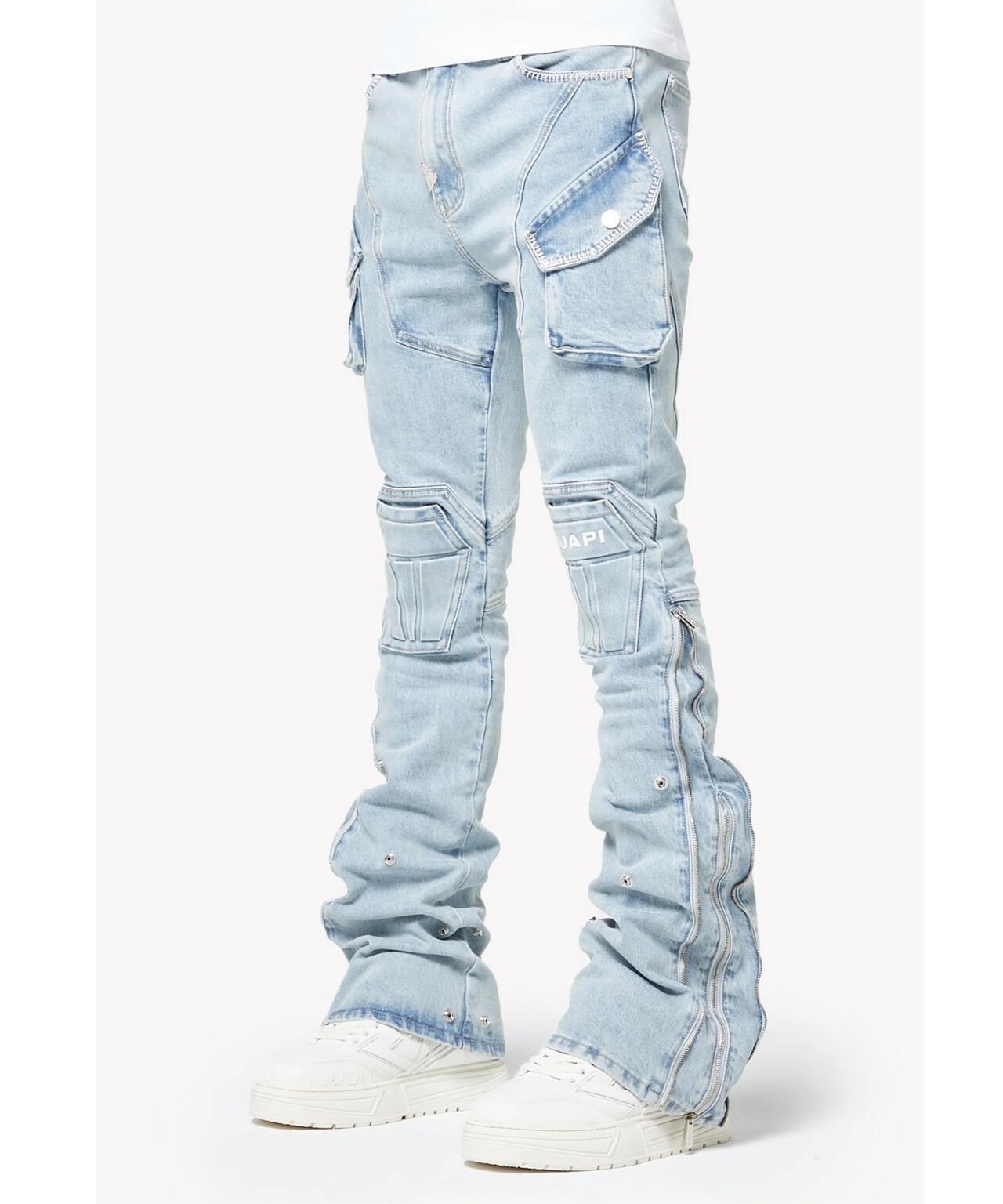 GUAPI/グアピ/Aqua Blue Coffin Arc Denim