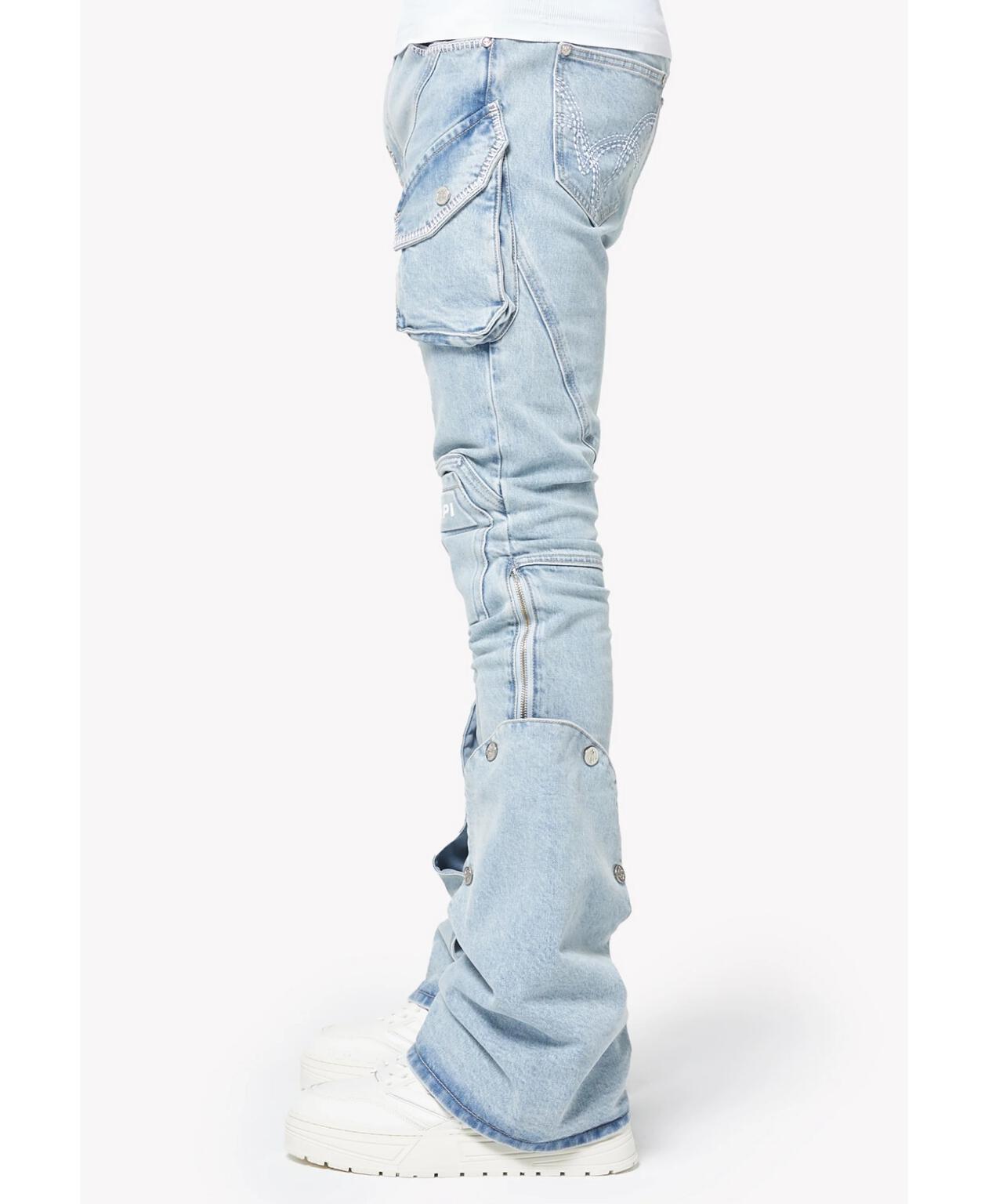 GUAPI/グアピ/Aqua Blue Coffin Arc Denim