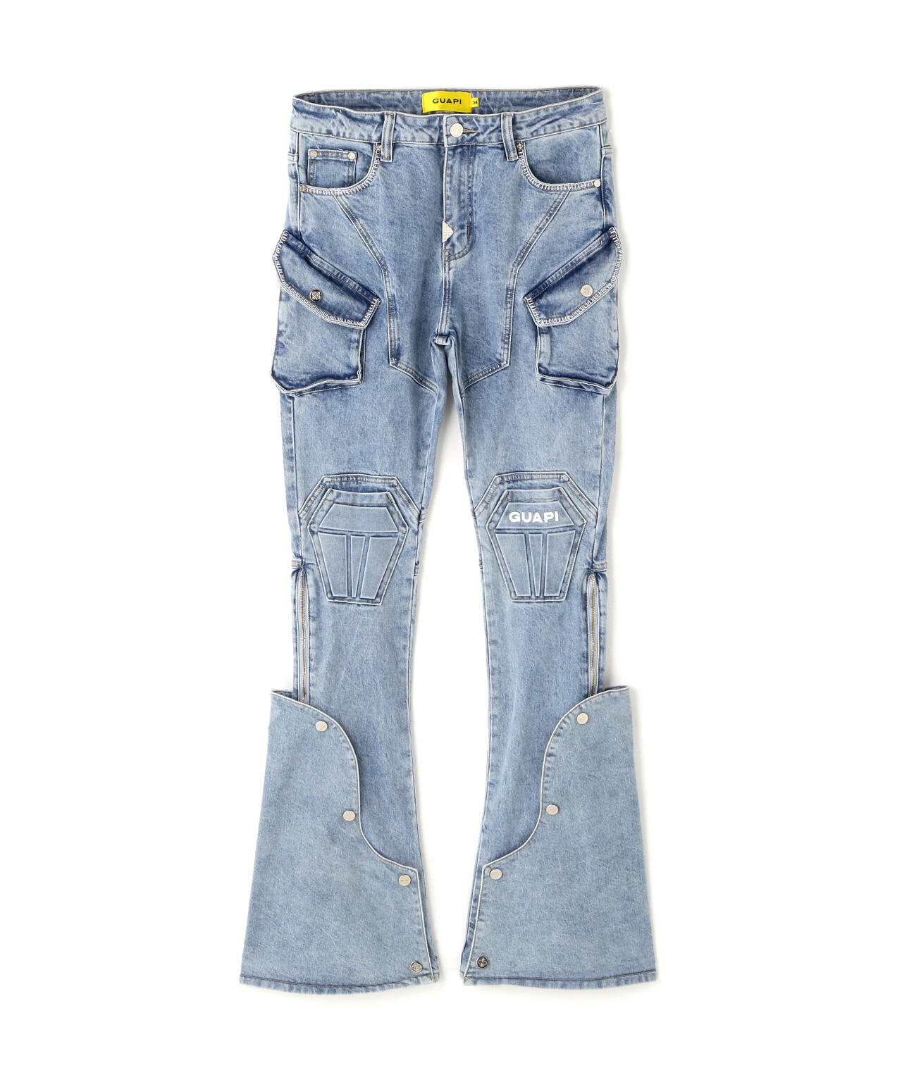 GUAPI/グアピ/Aqua Blue Coffin Arc Denim