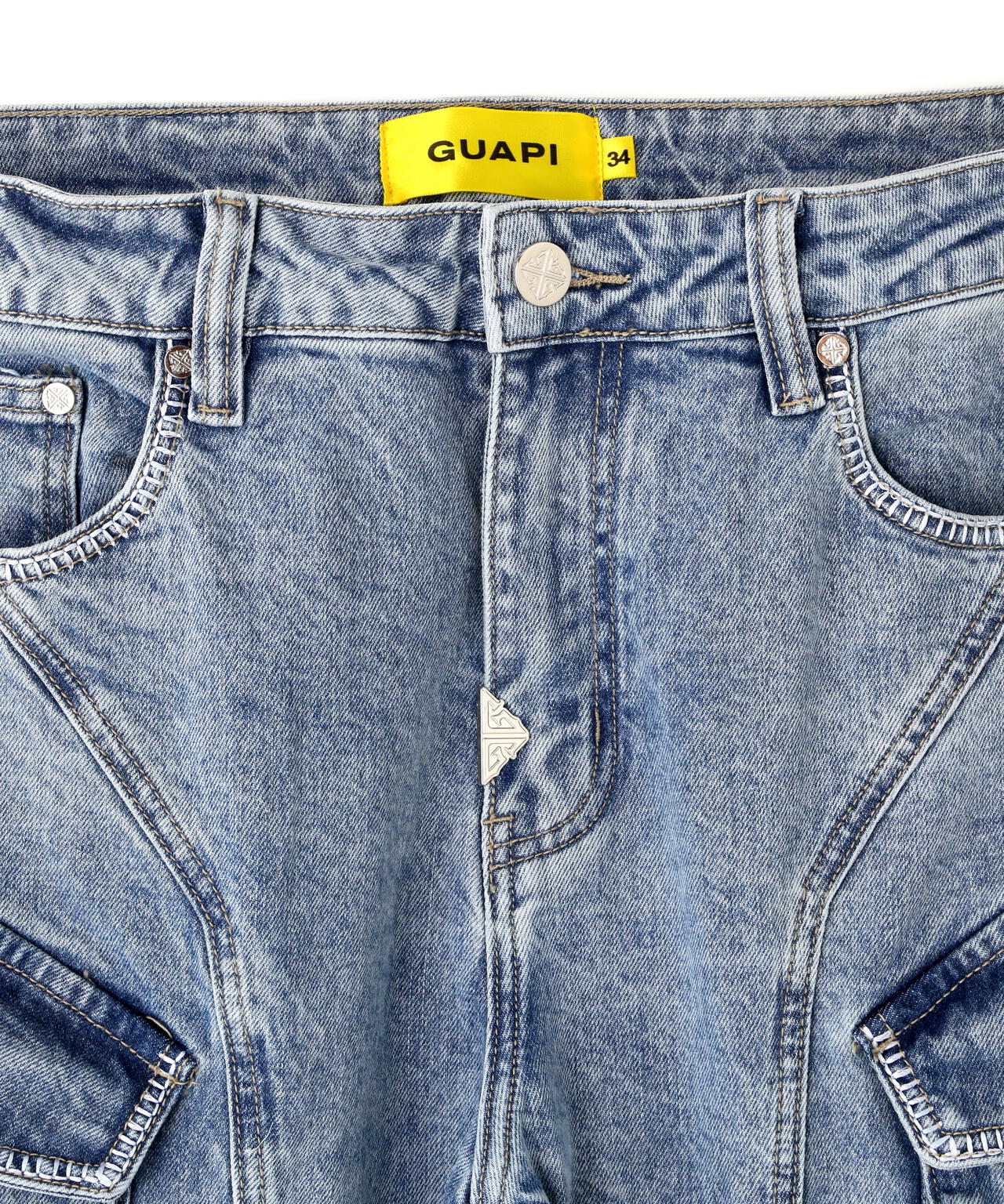 GUAPI/グアピ/Aqua Blue Coffin Arc Denim
