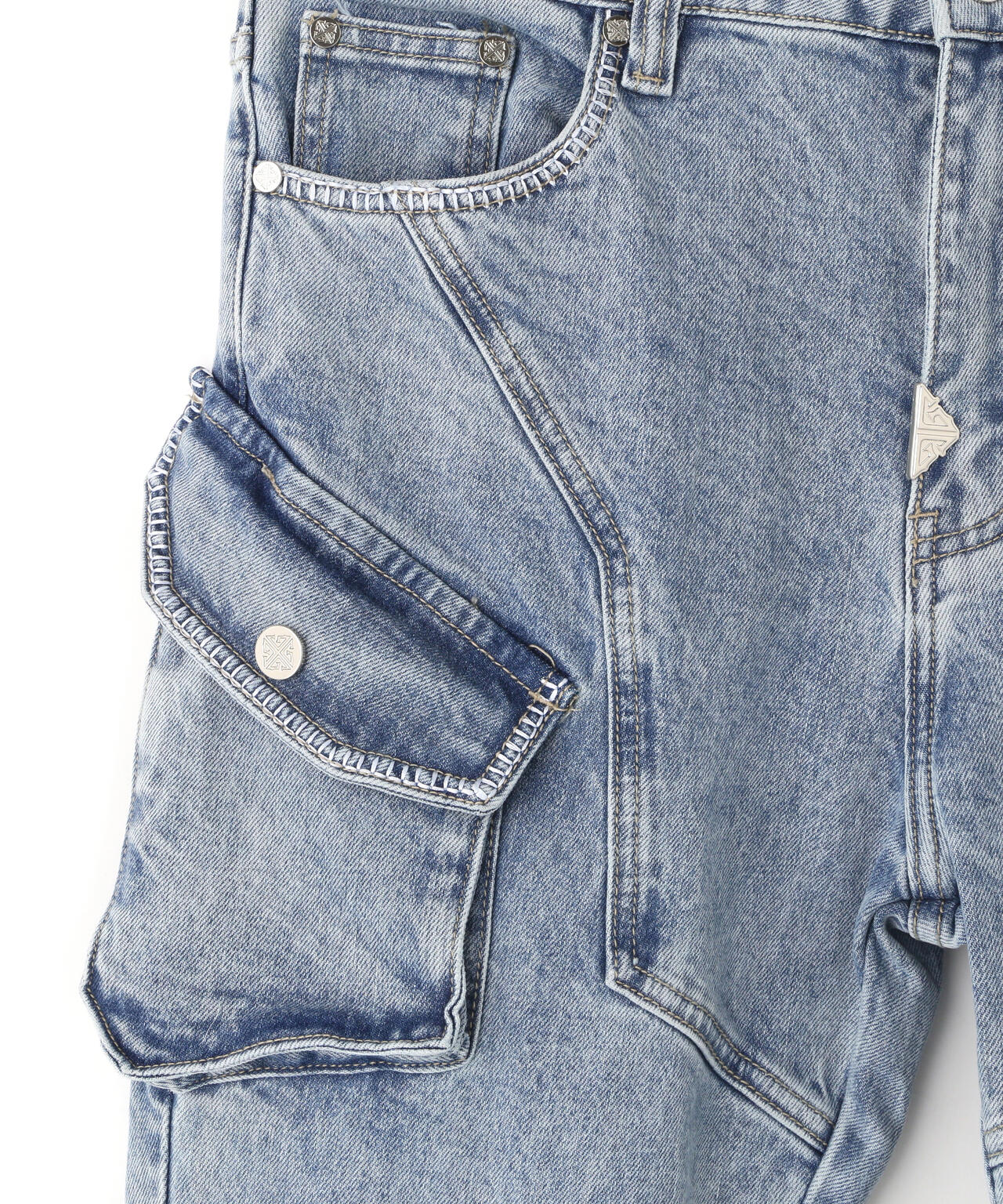 GUAPI/グアピ/Aqua Blue Coffin Arc Denim