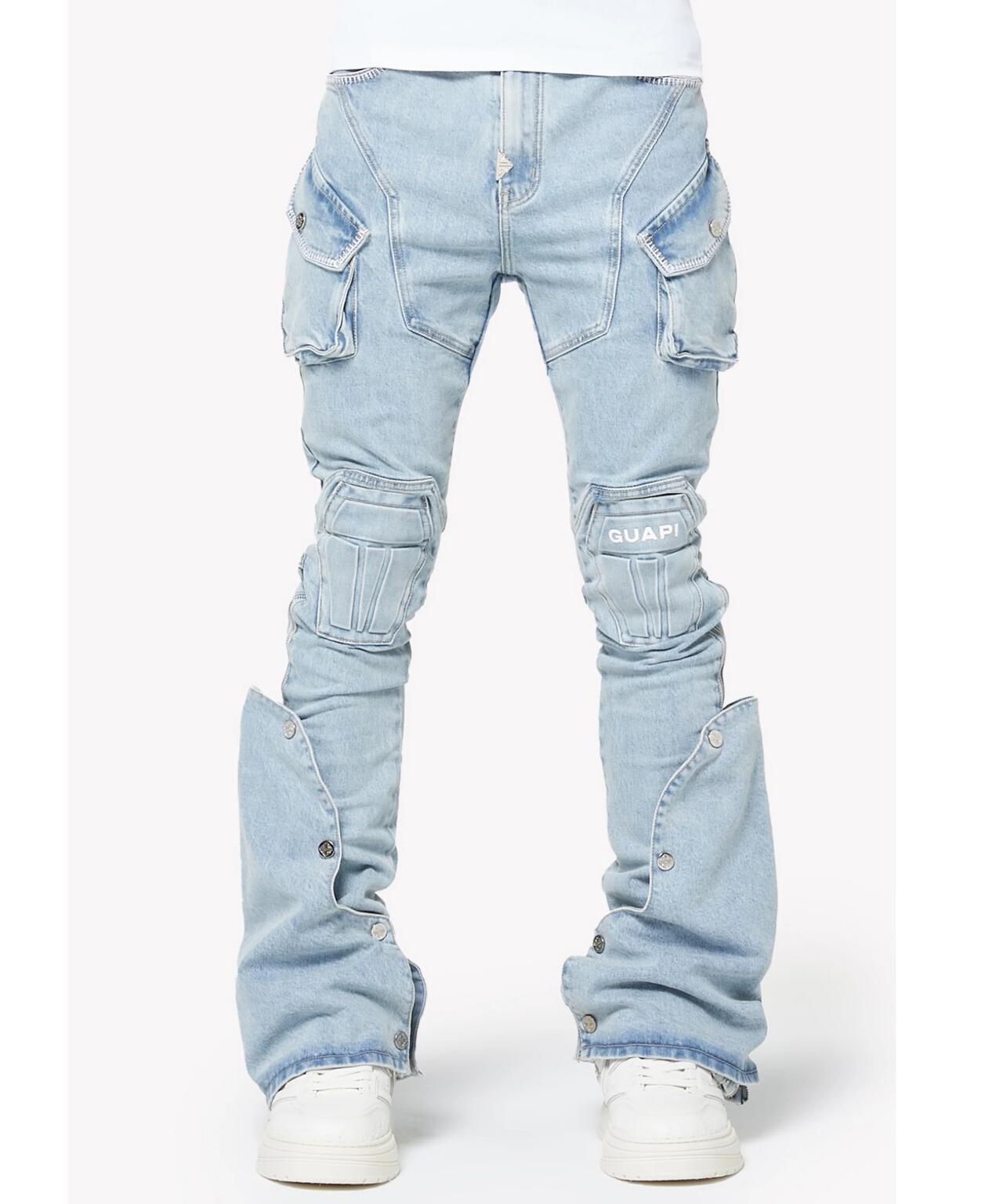 GUAPI/グアピ/Aqua Blue Coffin Arc Denim