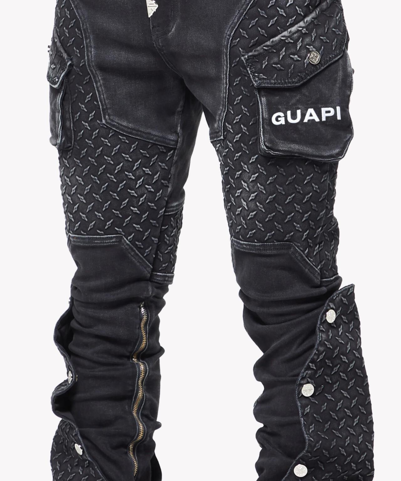 GUAPI/グアピ/Vintage Black Steel Plate Denim