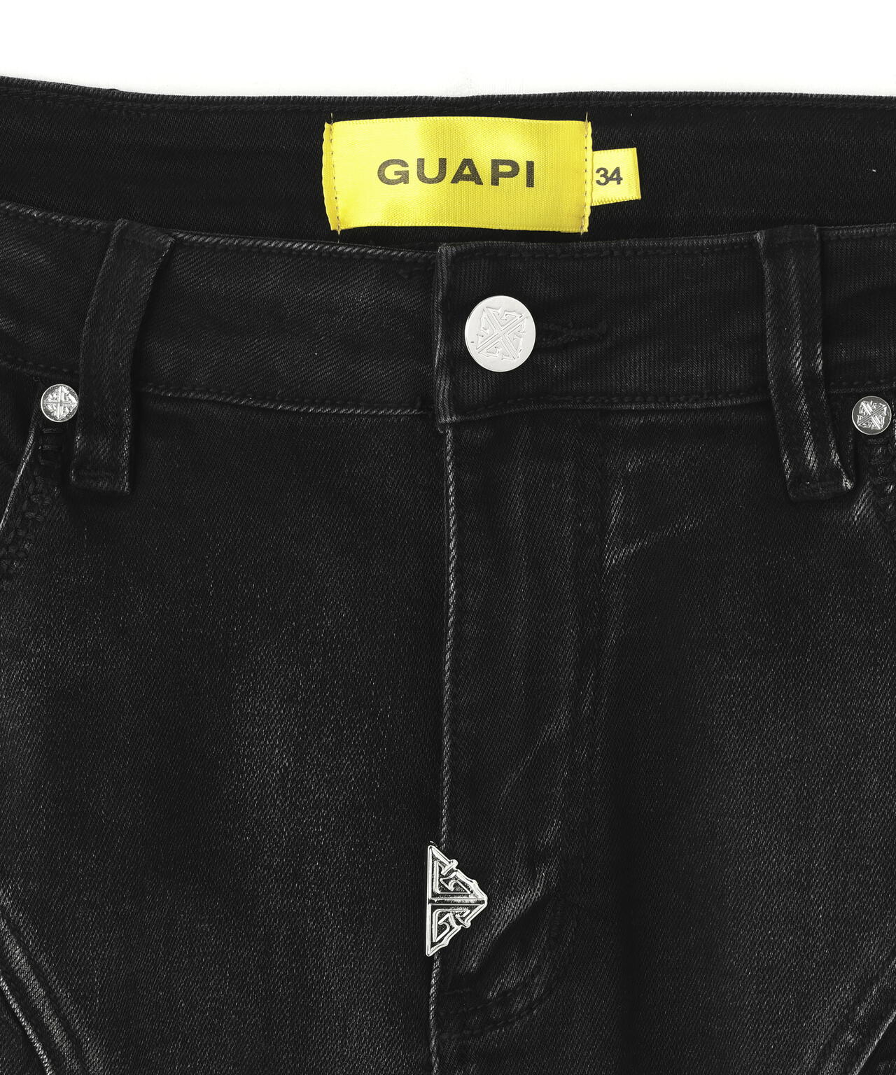 GUAPI/グアピ/Vintage Black Steel Plate Denim