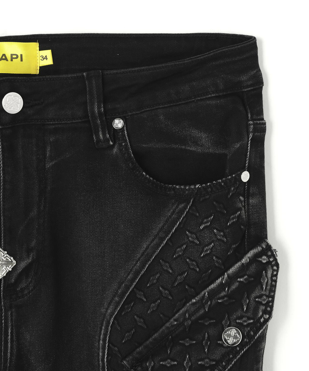 GUAPI/グアピ/Vintage Black Steel Plate Denim