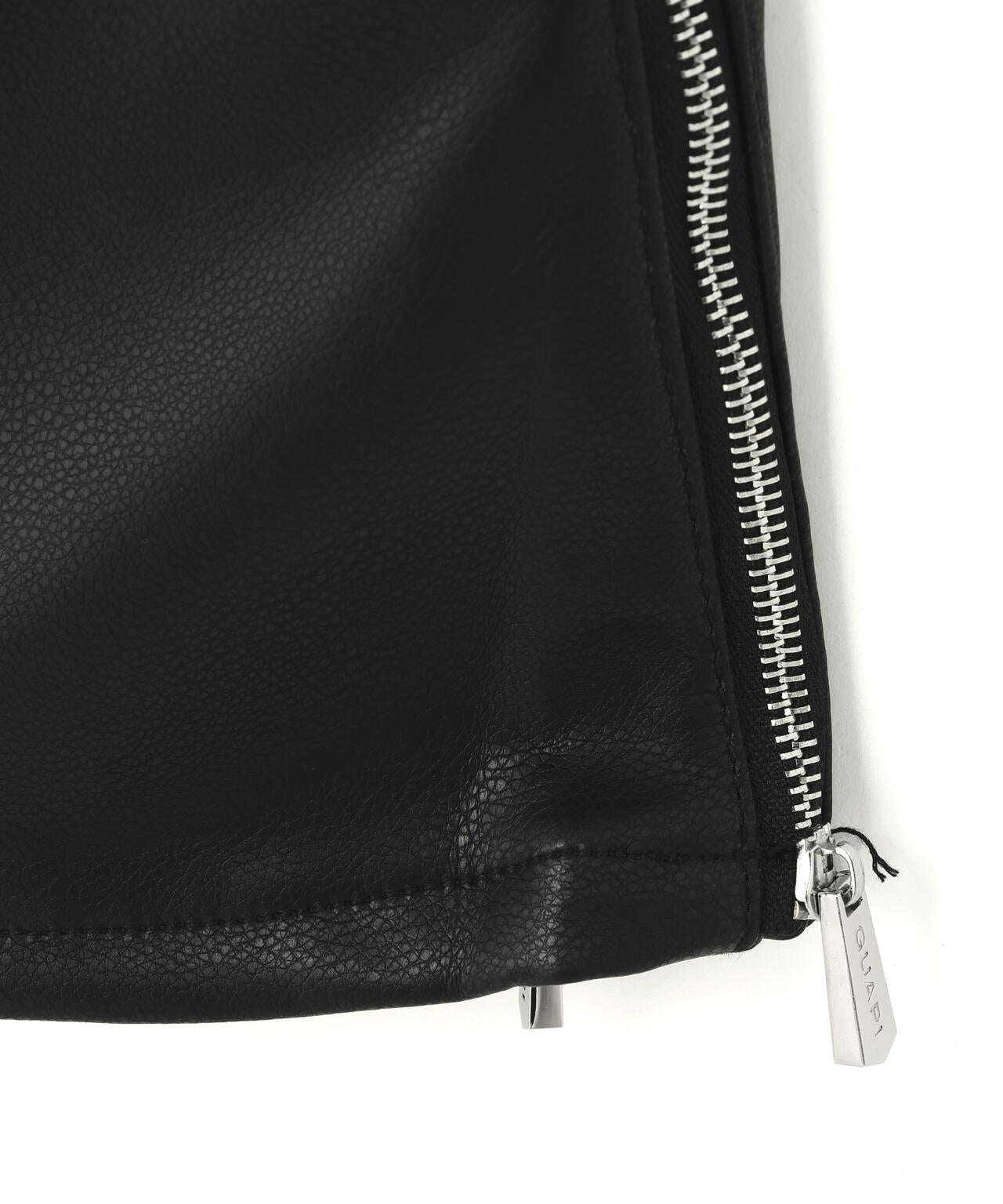 GUAPI/グアピ/Black Coffin Arc Leather Pant