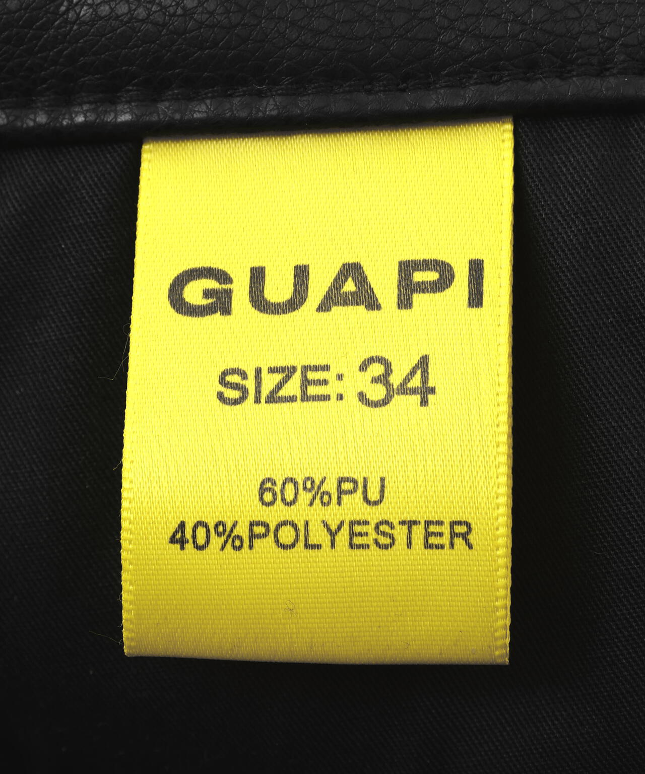 GUAPI/グアピ/Black Coffin Arc Leather Pant