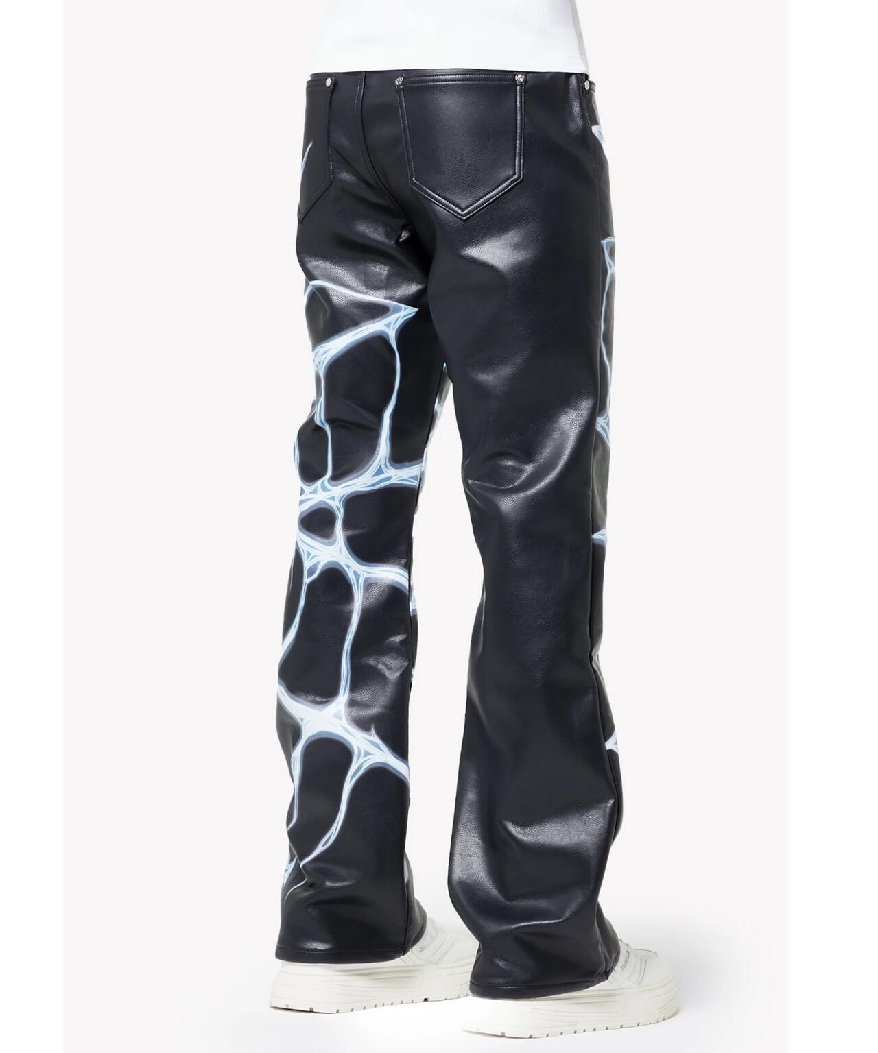 GUAPI/グアピ/Chrome Web Leather Pant
