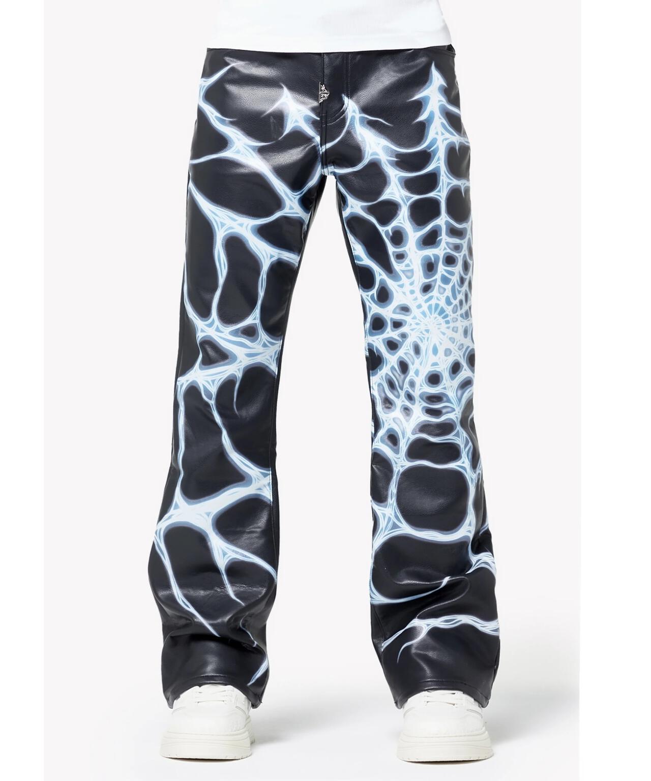 GUAPI/グアピ/Chrome Web Leather Pant