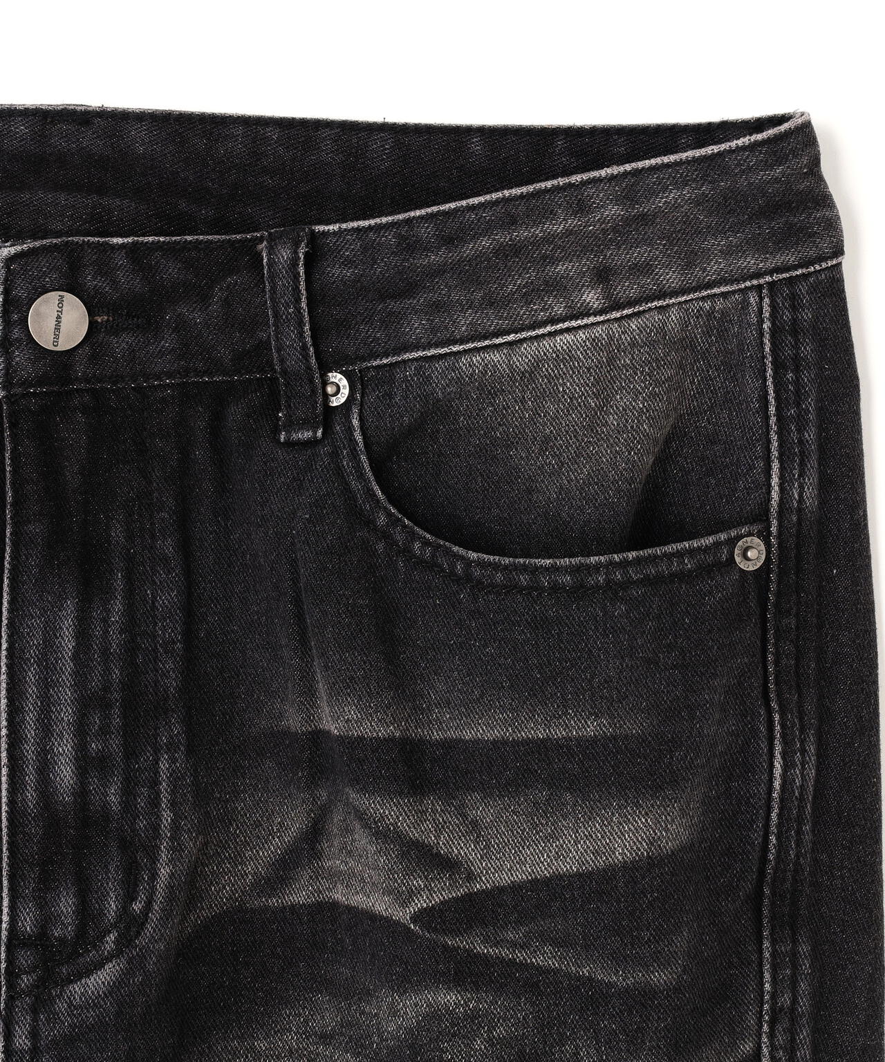 NOT4NERD/ノットフォーナード/Warped Seam Flare Fit Denim Pants