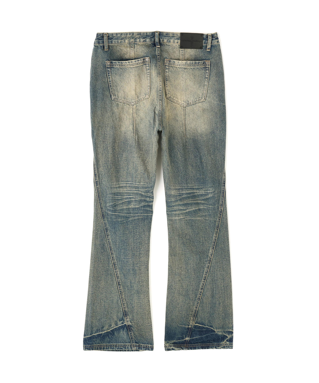 NOT4NERD/ノットフォーナード/Warped Seam Flare Fit Denim Pants
