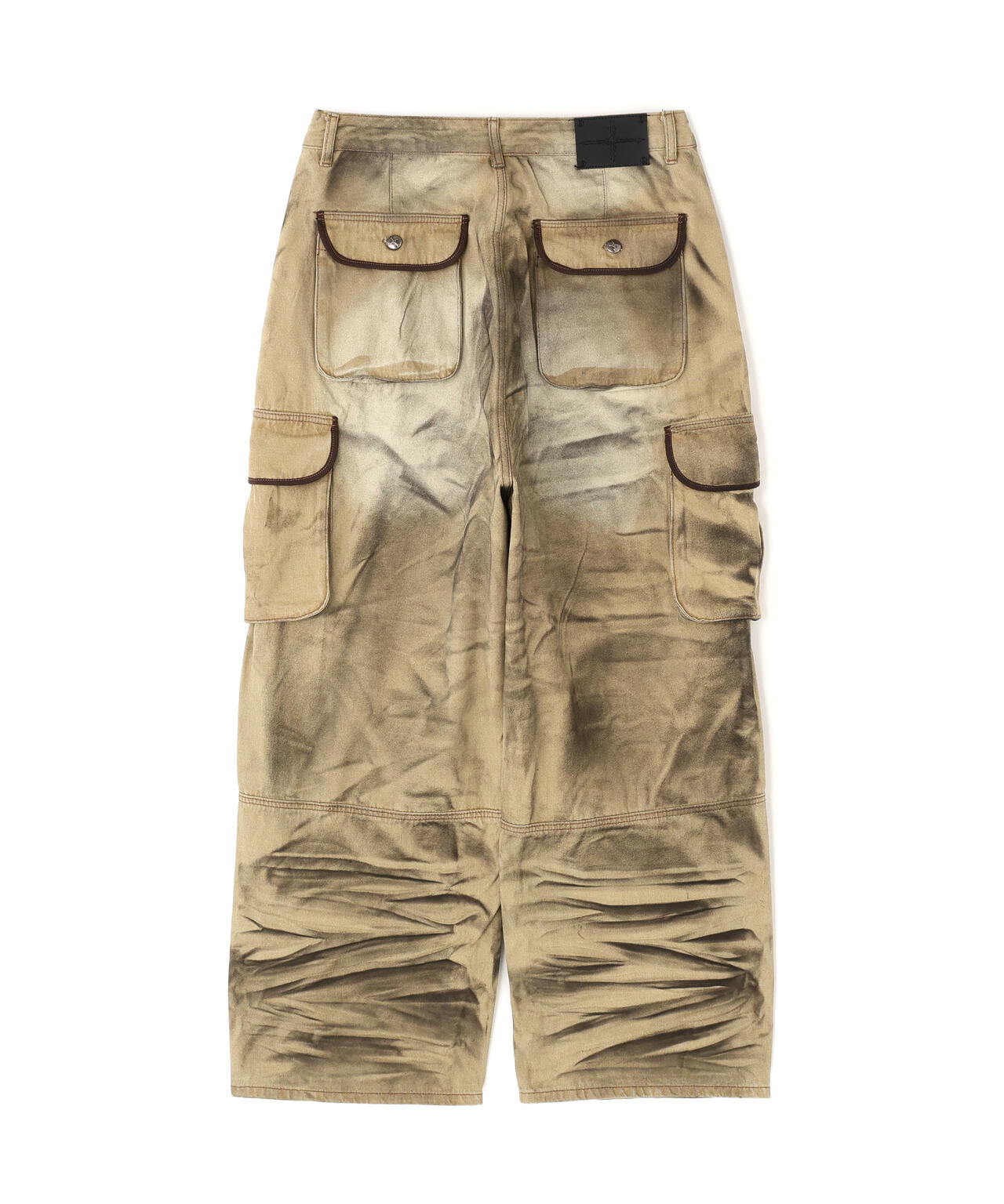 NOT4NERD/ノットフォーナード/Dirty Washed Parachute Cargo Denim Pants