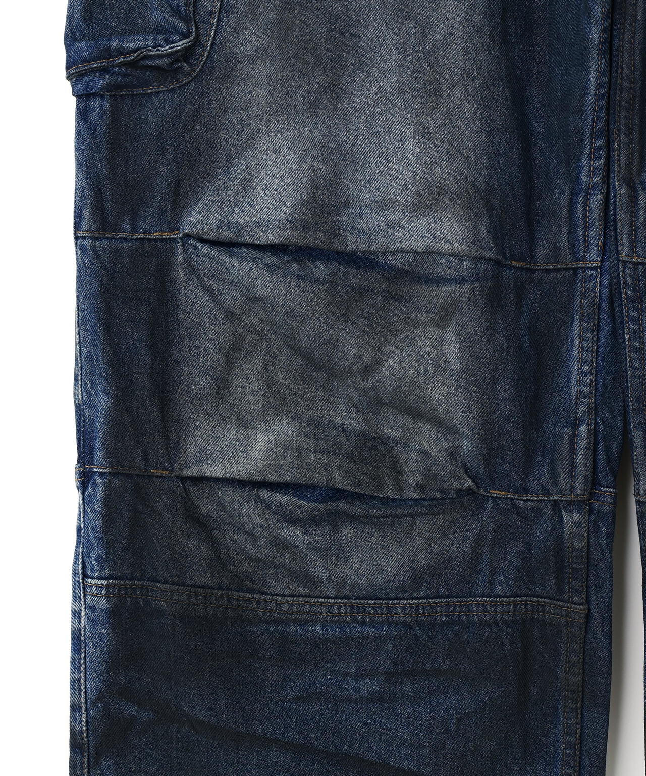 NOT4NERD/ノットフォーナード/Dirty Washed Parachute Cargo Denim Pants