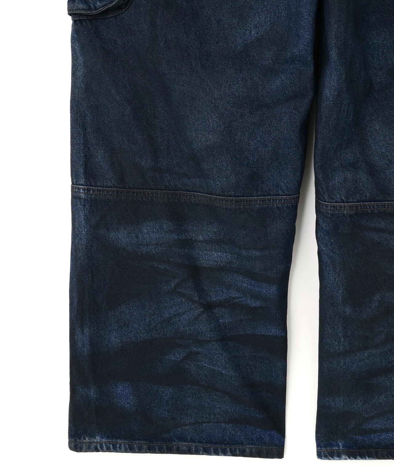 NOT4NERD/ノットフォーナード/Dirty Washed Parachute Cargo Denim Pants