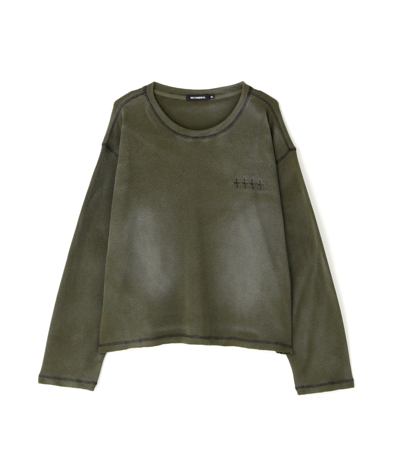 NOT4NERD/ノットフォーナード/Brush Washed Waffle Long Sleeve