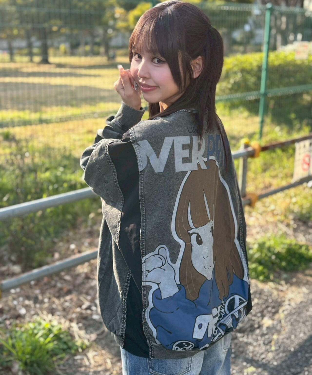 overprint/オーバープリント/別注pigment SIGNBOAD L/S Tee