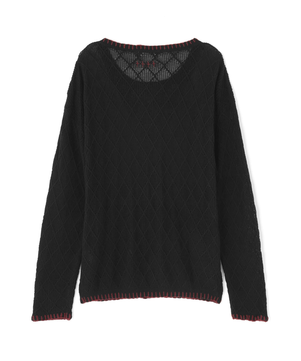 NOT4NERD/ノットフォーナード/Distressed Contrast Hand Stitch Knit