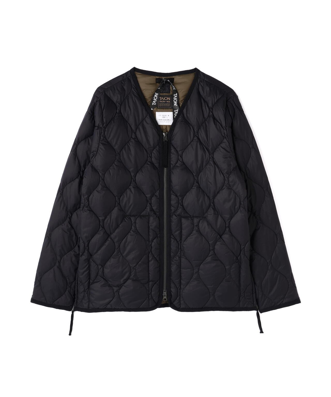 TAION/タイオン/W-ZIP V DOWN JACKET【WOMEN】
