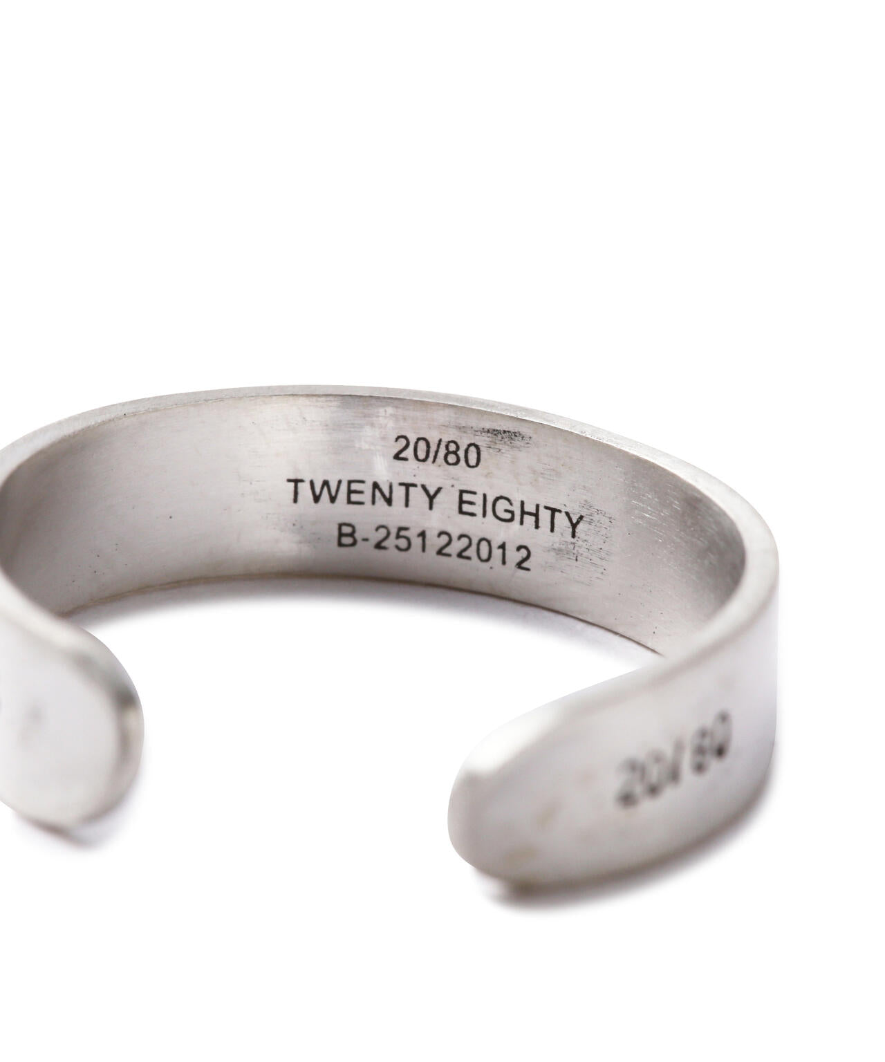 【20/80】トゥエンティーエイティー/ STERLING SILVER ID RING 5mm width