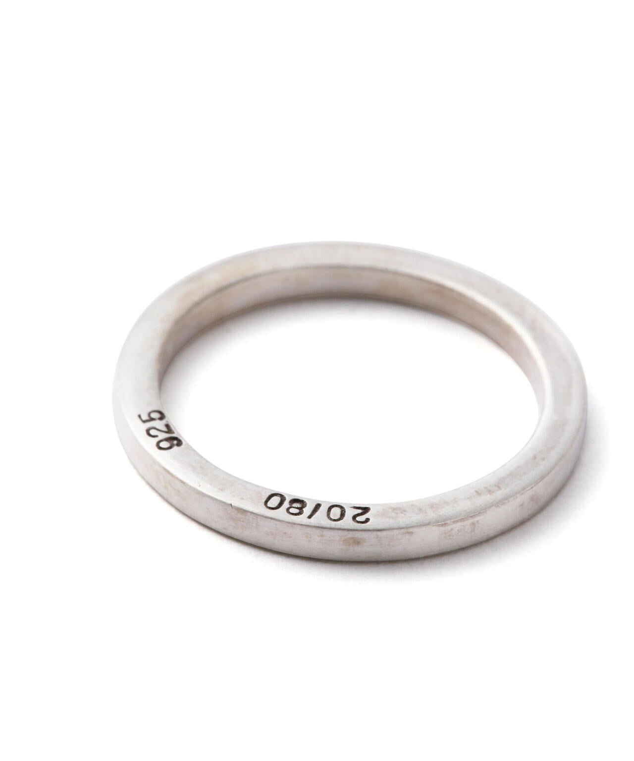【20/80】トゥエンティーエイティー/STERLING SILVER SQUARE RING 1.8mm WIDTH