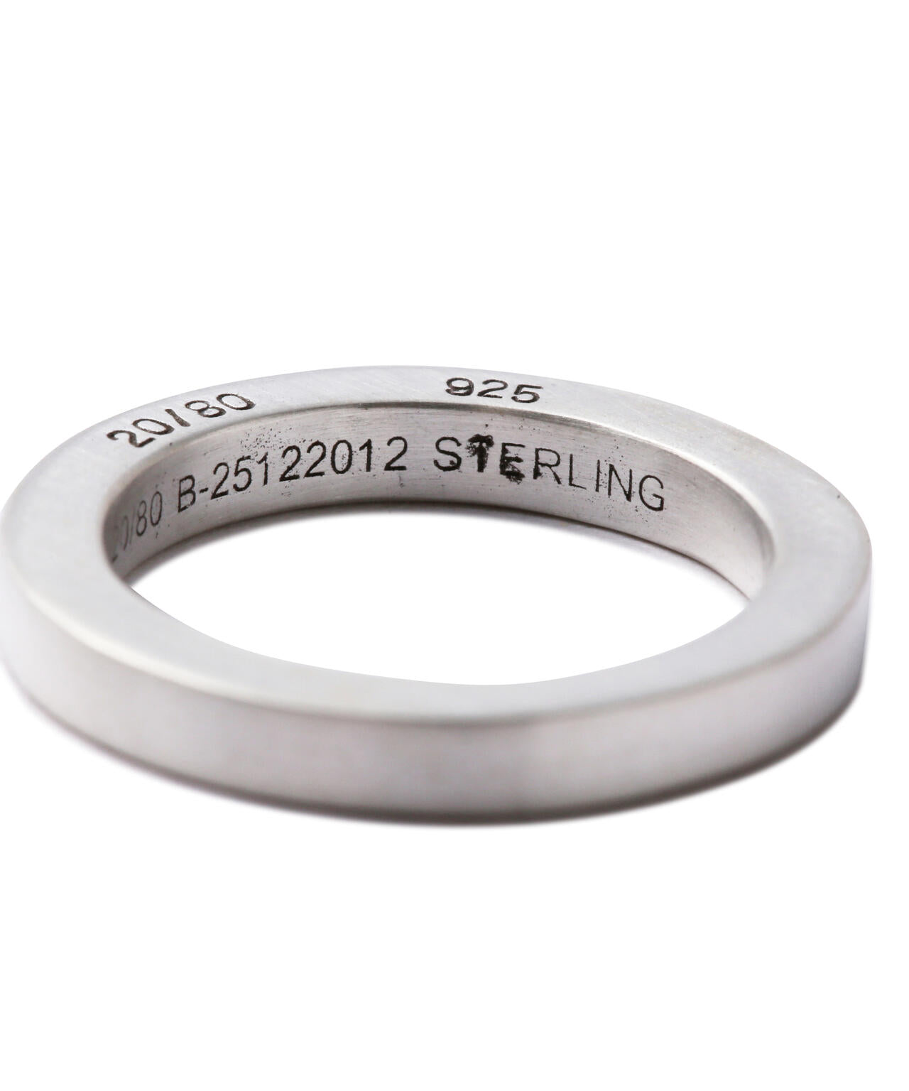 【20/80】トゥエンティーエイティー/STERLING SILVER SQUARE RING 3mm WIDTH
