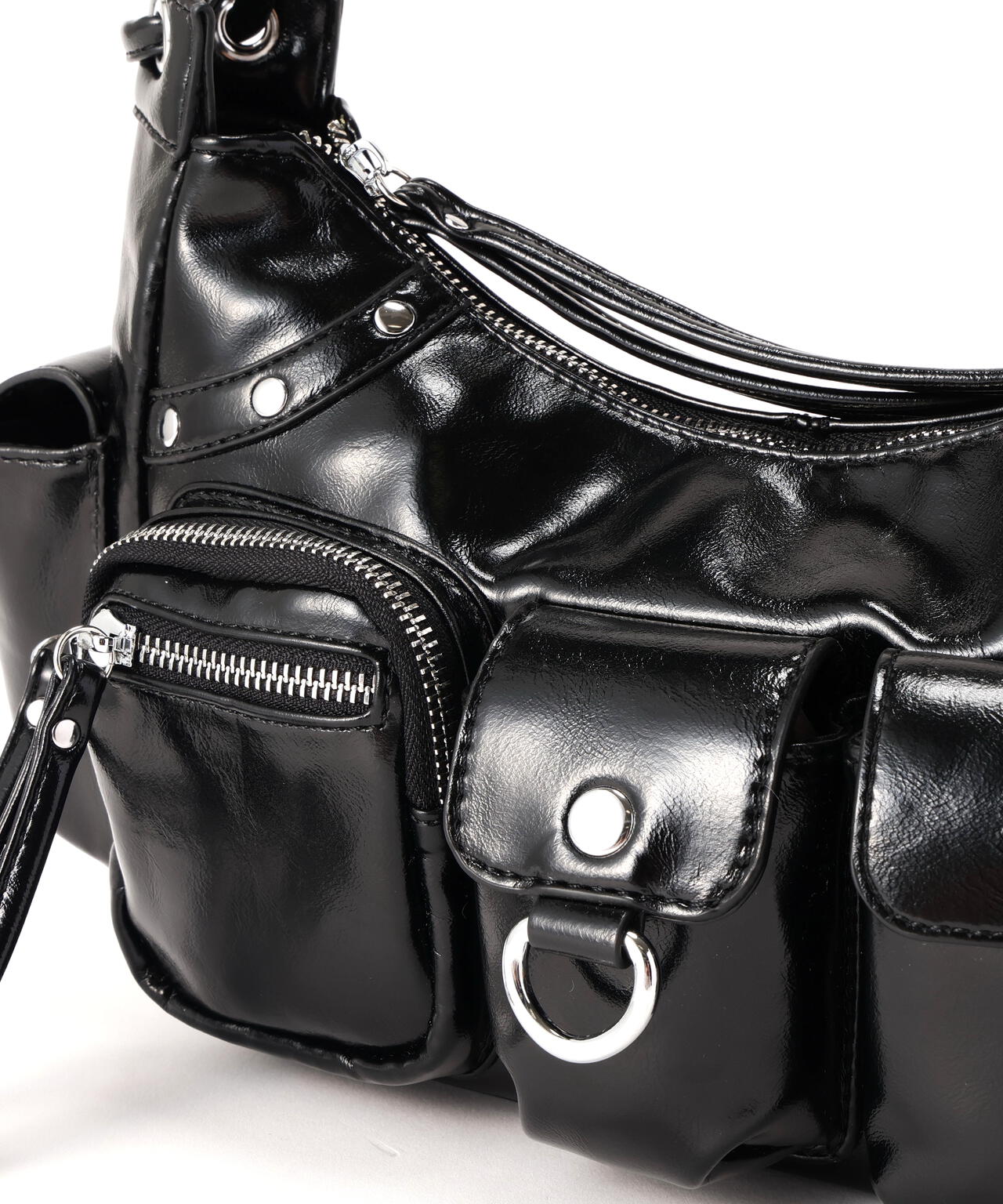 SIS/エスアイエス/PU Leather Shoulder Bag