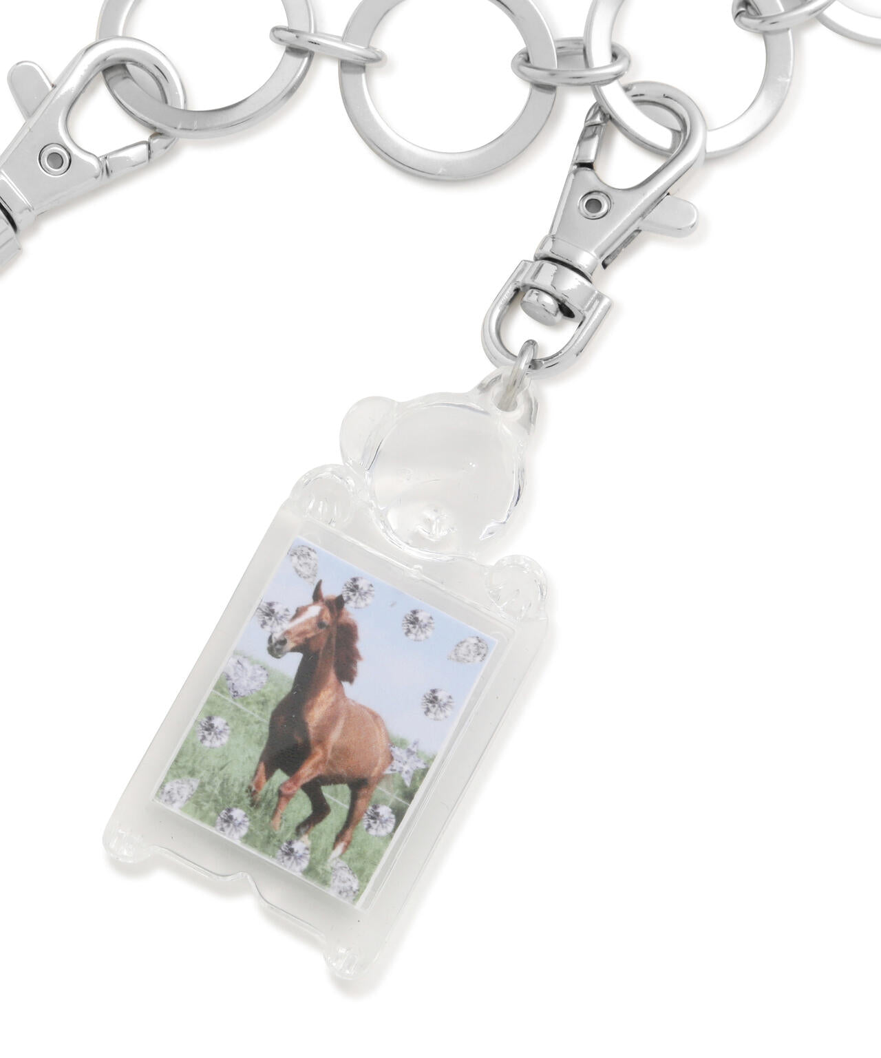 hurjaboyacc/ホジャボーイアクセ/TEDDY BEAR FRAME NECKLACE