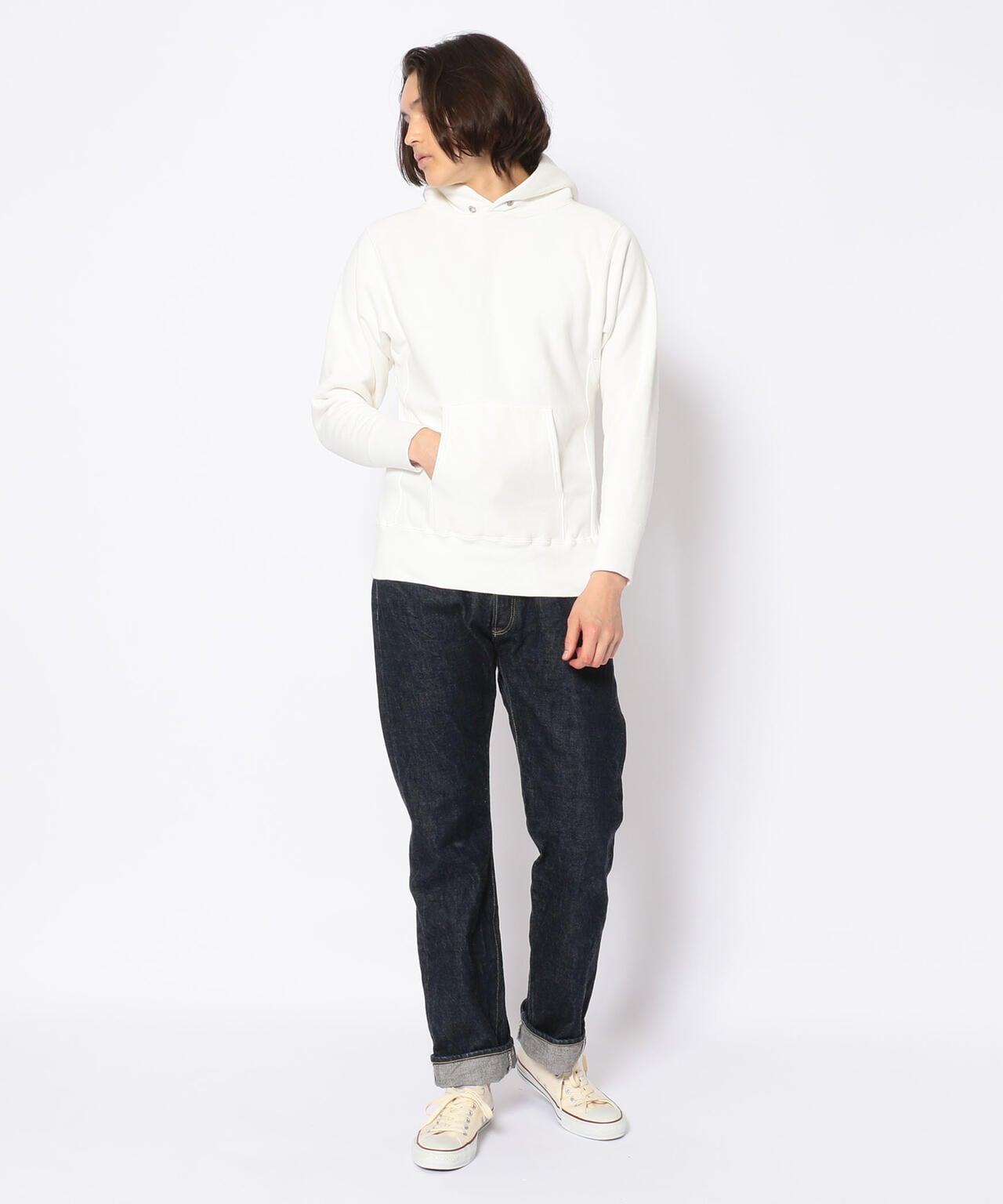 ATON（エイトン）GARMENT DYE HOODEI / フーディー