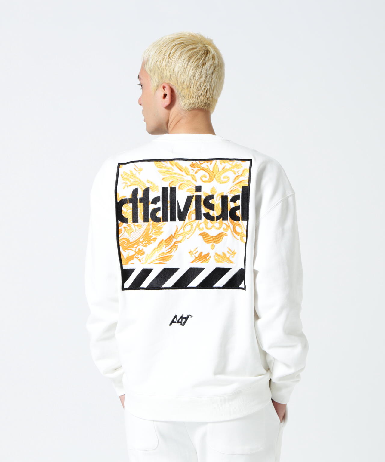 A4A(エーフォーエー)DAMASUKU CREW NECK SWEAT クルーネックスウェット
