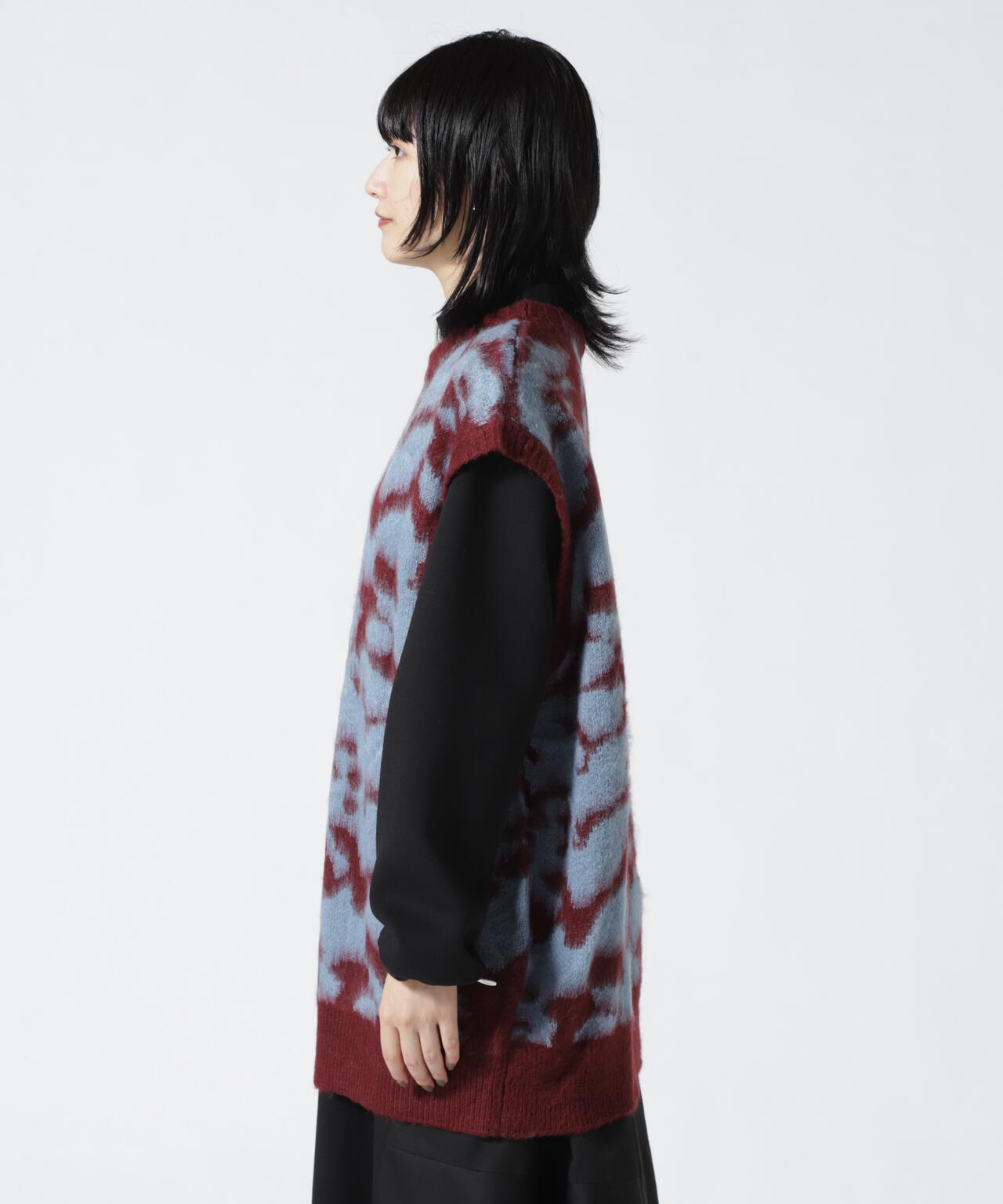 DROIT BELLO（ドロイトベロ）ジャガード柄シャギーニット