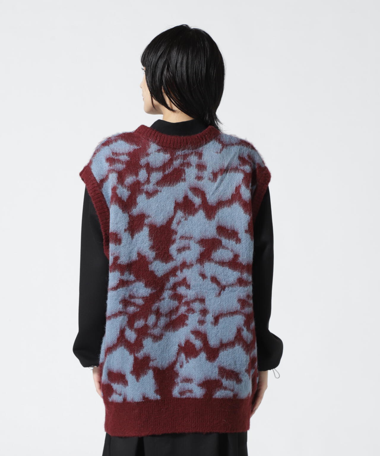 DROIT BELLO（ドロイトベロ）ジャガード柄シャギーニット