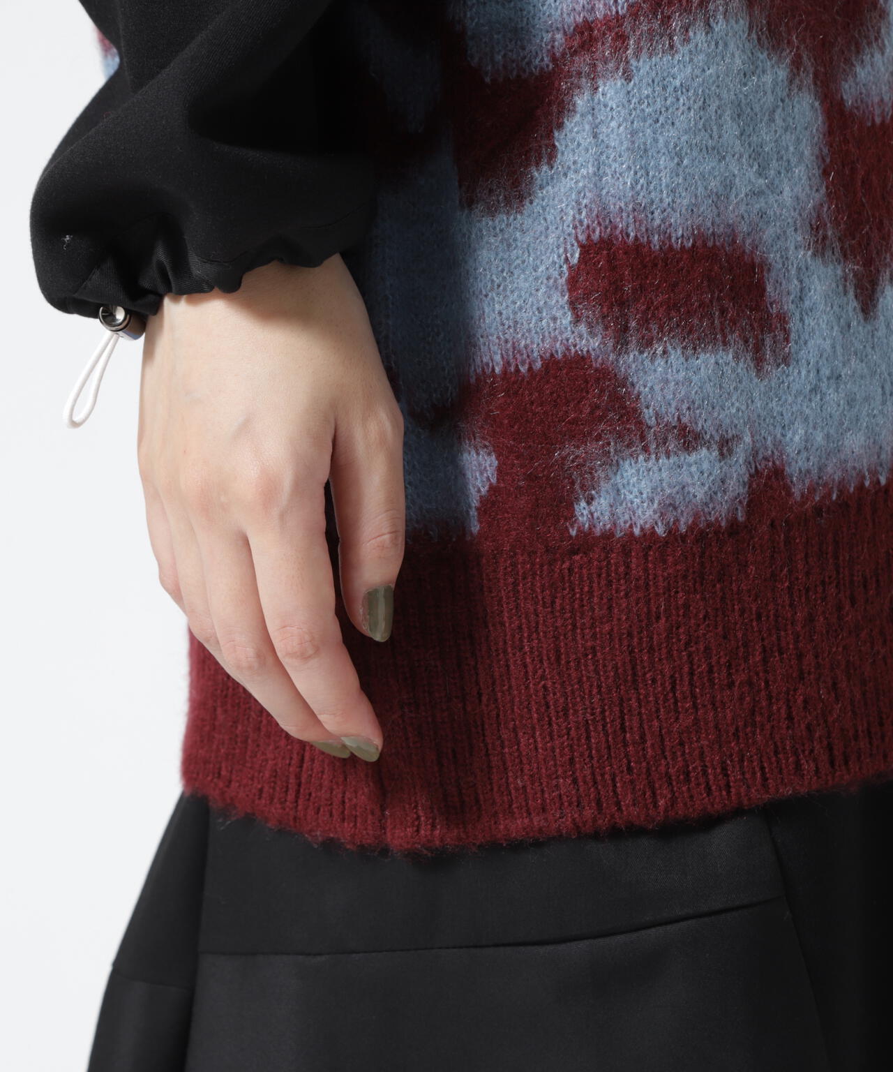 DROIT BELLO（ドロイトベロ）ジャガード柄シャギーニット