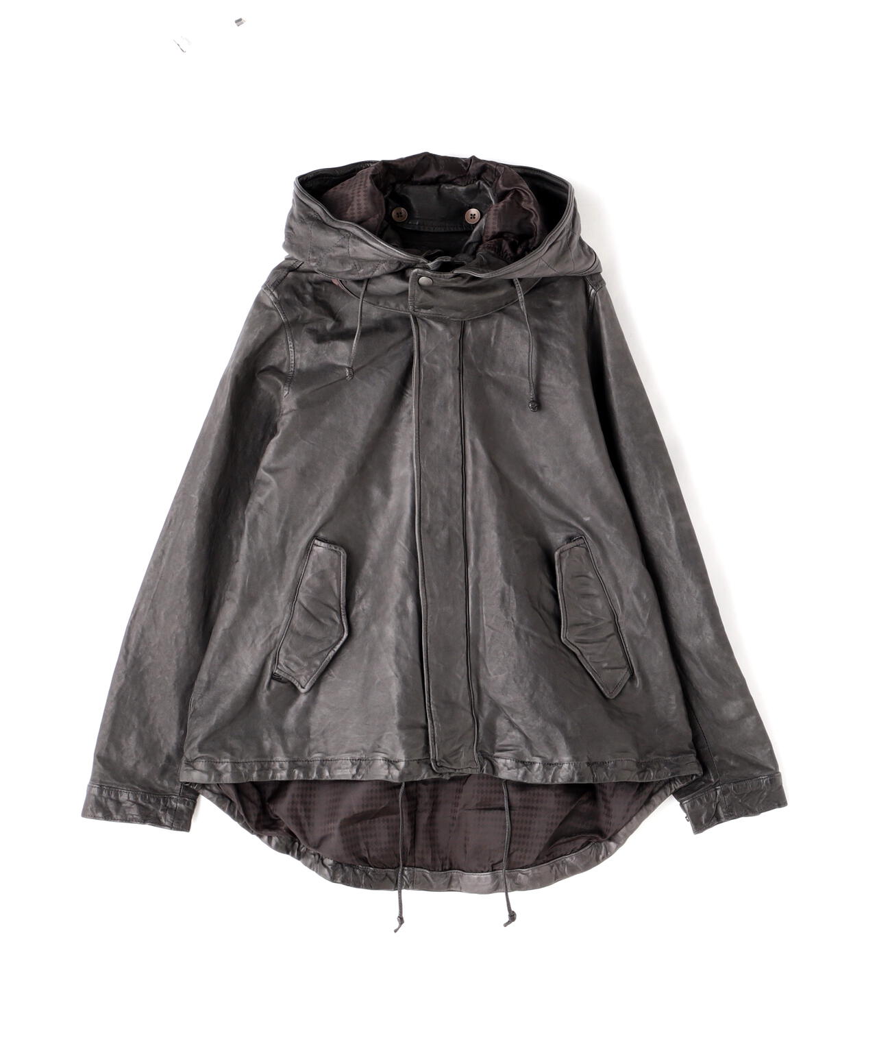 NCB neat caprice brand(エヌシービーニートカプリスブランド)   レザーフードジャケット WOMEN'S