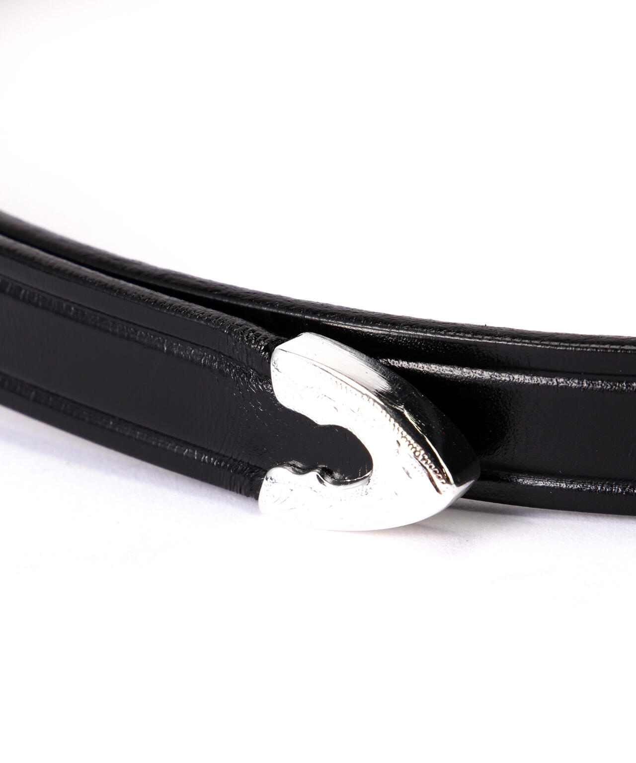 TORY LEATHER/3/4 inch 3-Piece Silver Buckle